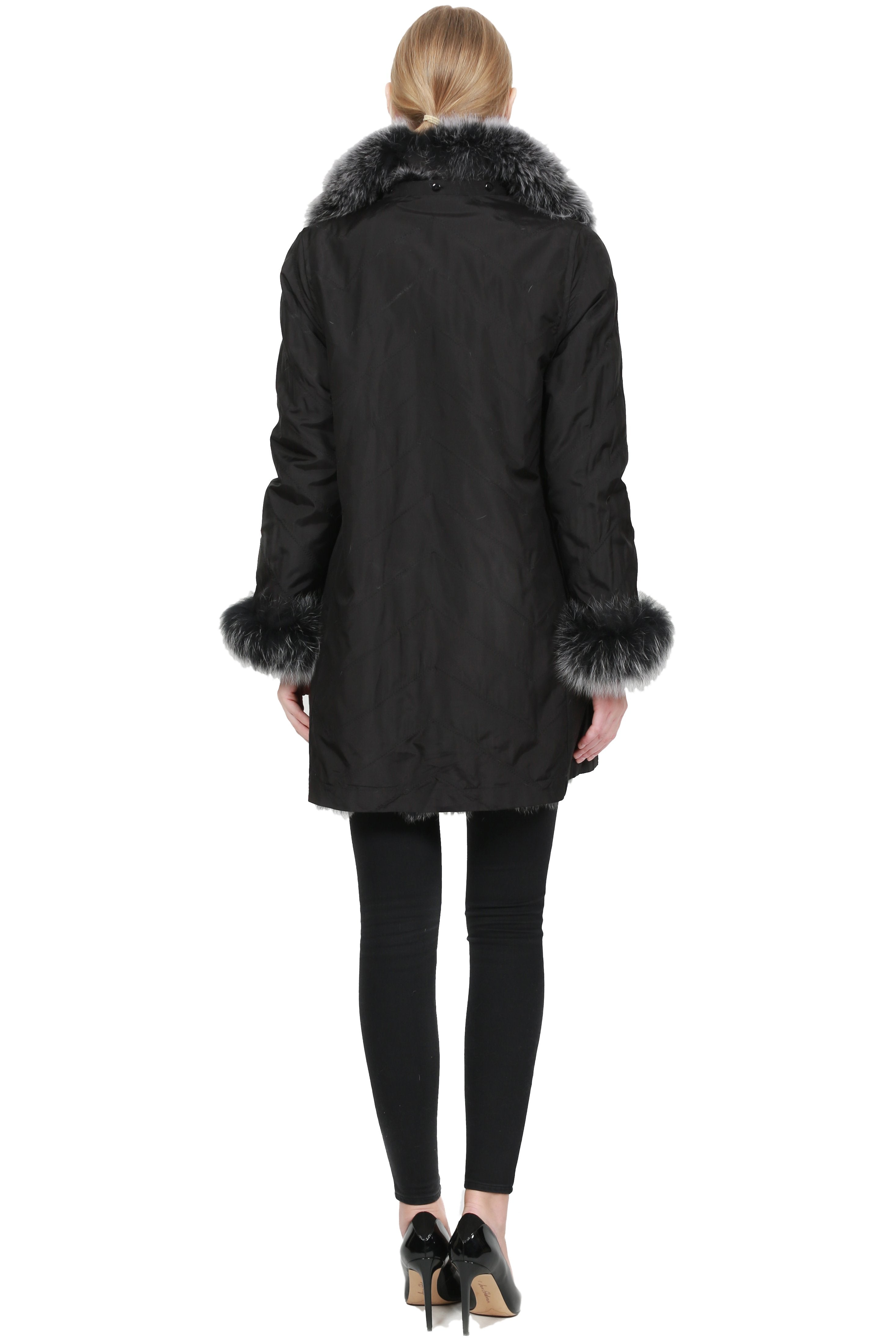 BROADWAY - Lightweight Chevron Fox Reversible Microfabric Jacket