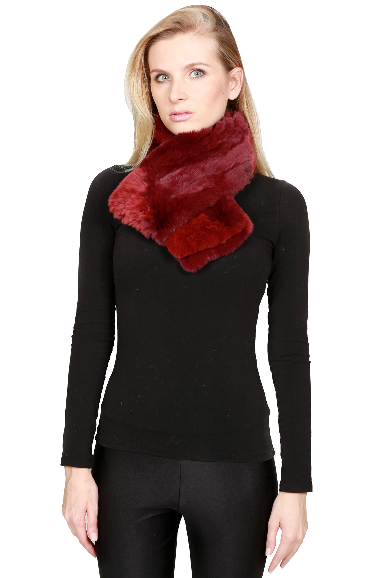 HURTH - Two Tone Rex Rabbit Scarf