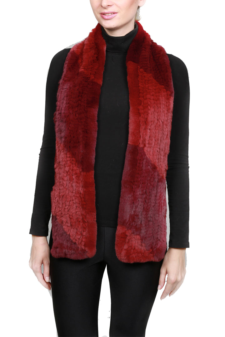 HURTH - Two Tone Rex Rabbit Scarf
