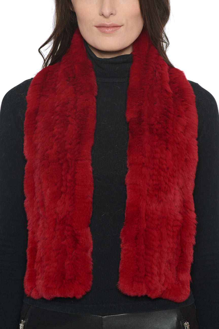 ORLEANS - Pull Through Rectangular Rex Rabbit Scarf