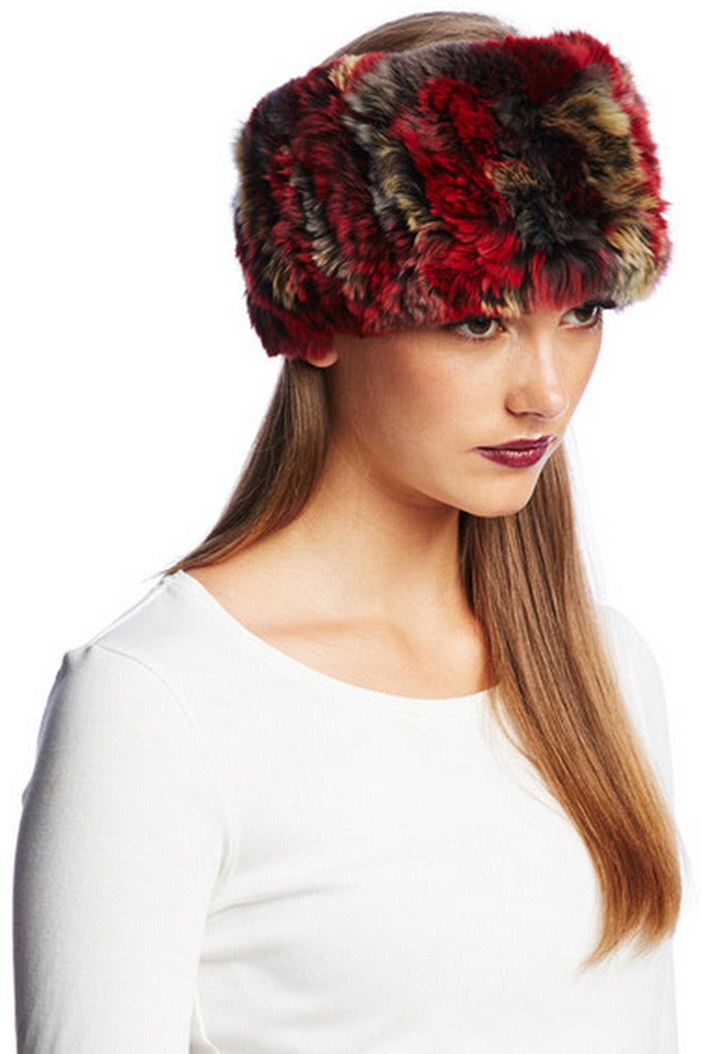 STAFFORD - Knitted Rex Rabbit Headband /Neck Warmer