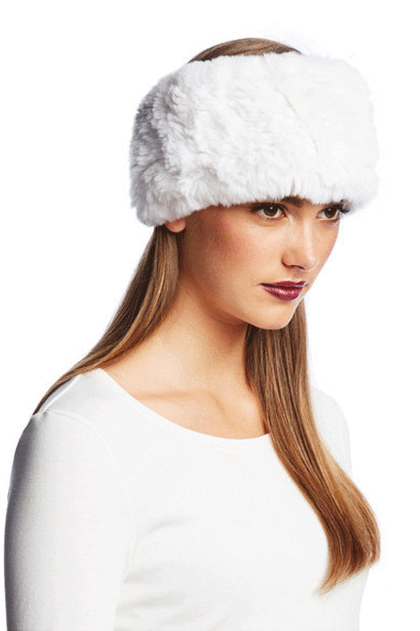 STAFFORD - Knitted Rex Rabbit Headband /Neck Warmer