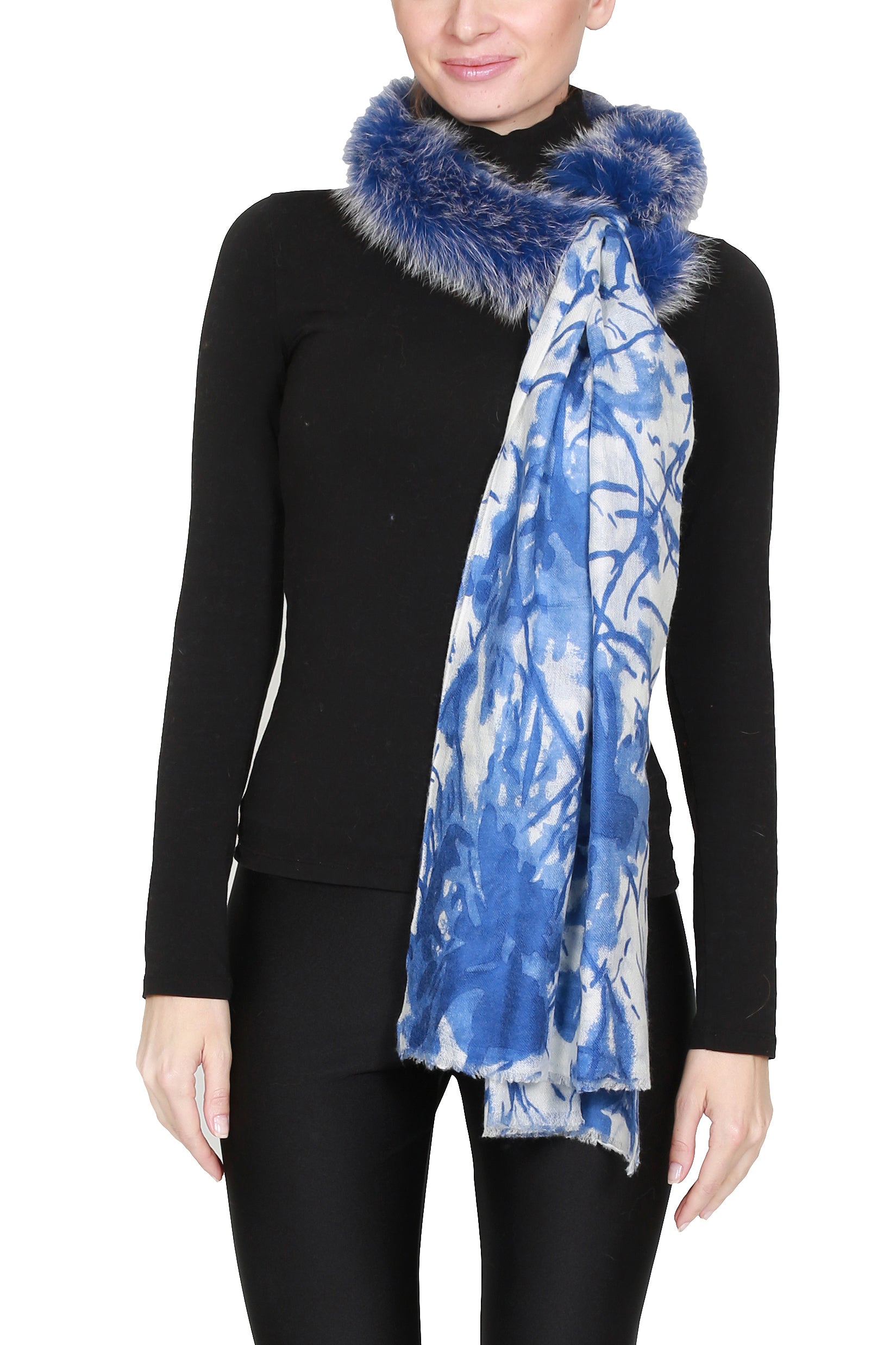EMDEN - Print Pure Cashmere Scarf
