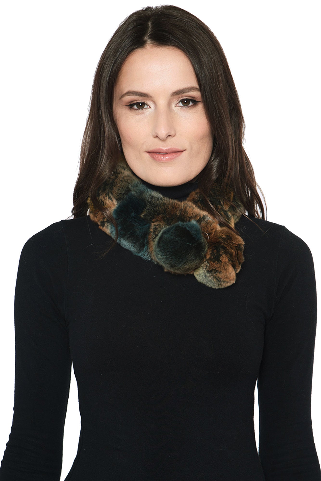NOTTINGHAM - Neck Warmer with Pom-Pom