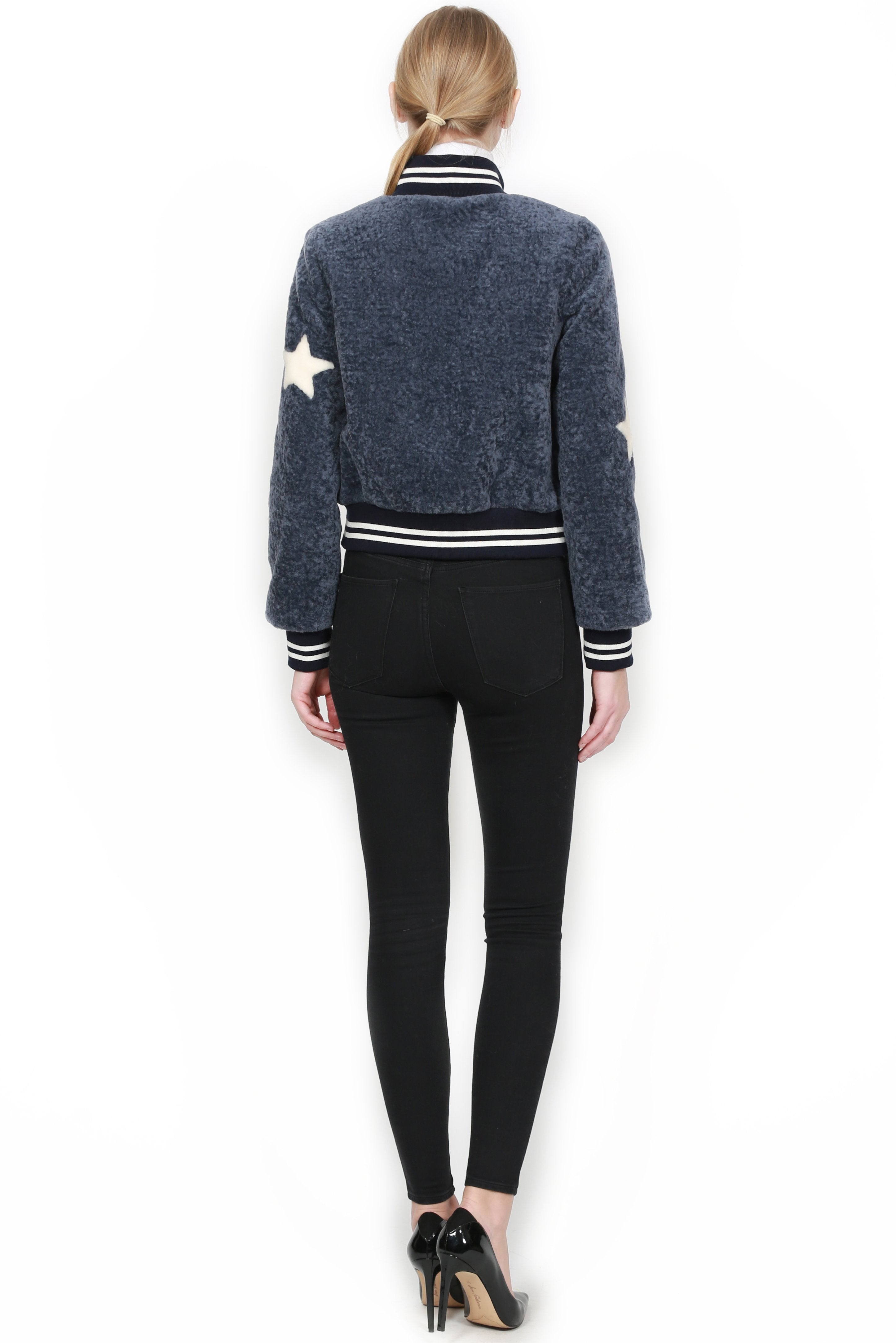 THEO - Star Baseball Sheepskin Jacket