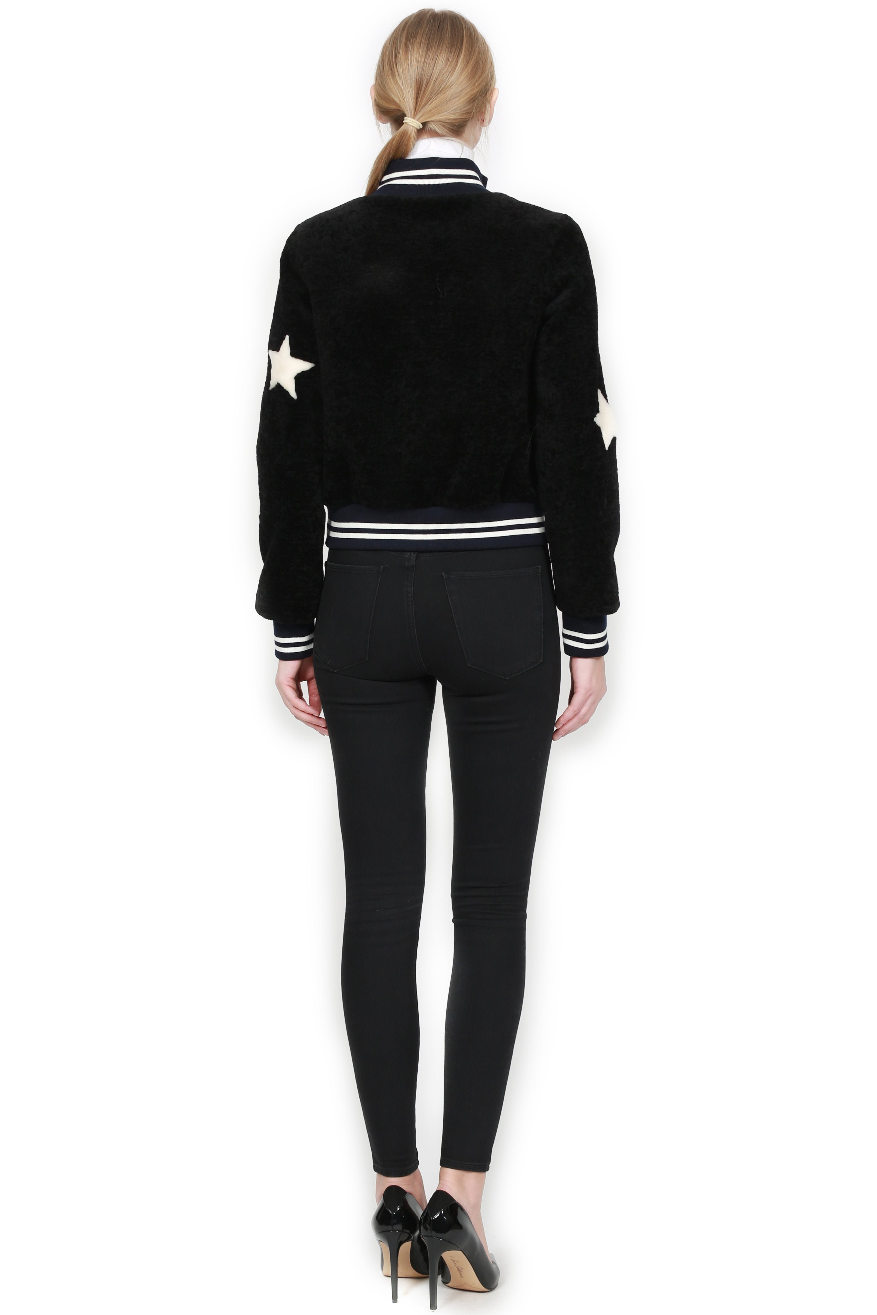THEO - Star Baseball Sheepskin Jacket
