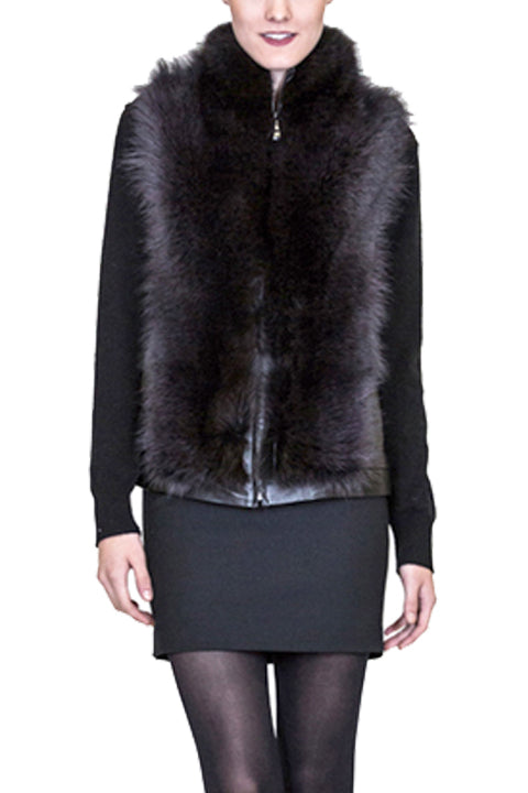 HART- Vest with Plush Raccoon Front