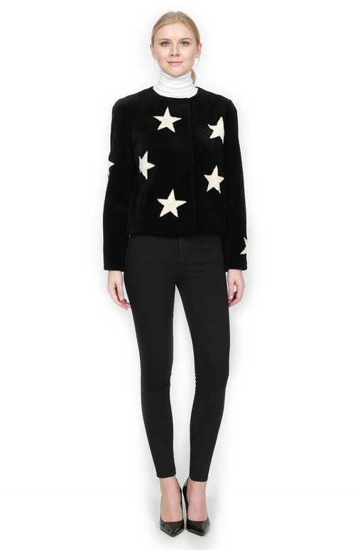 HALLE - Shearling Star Jacket