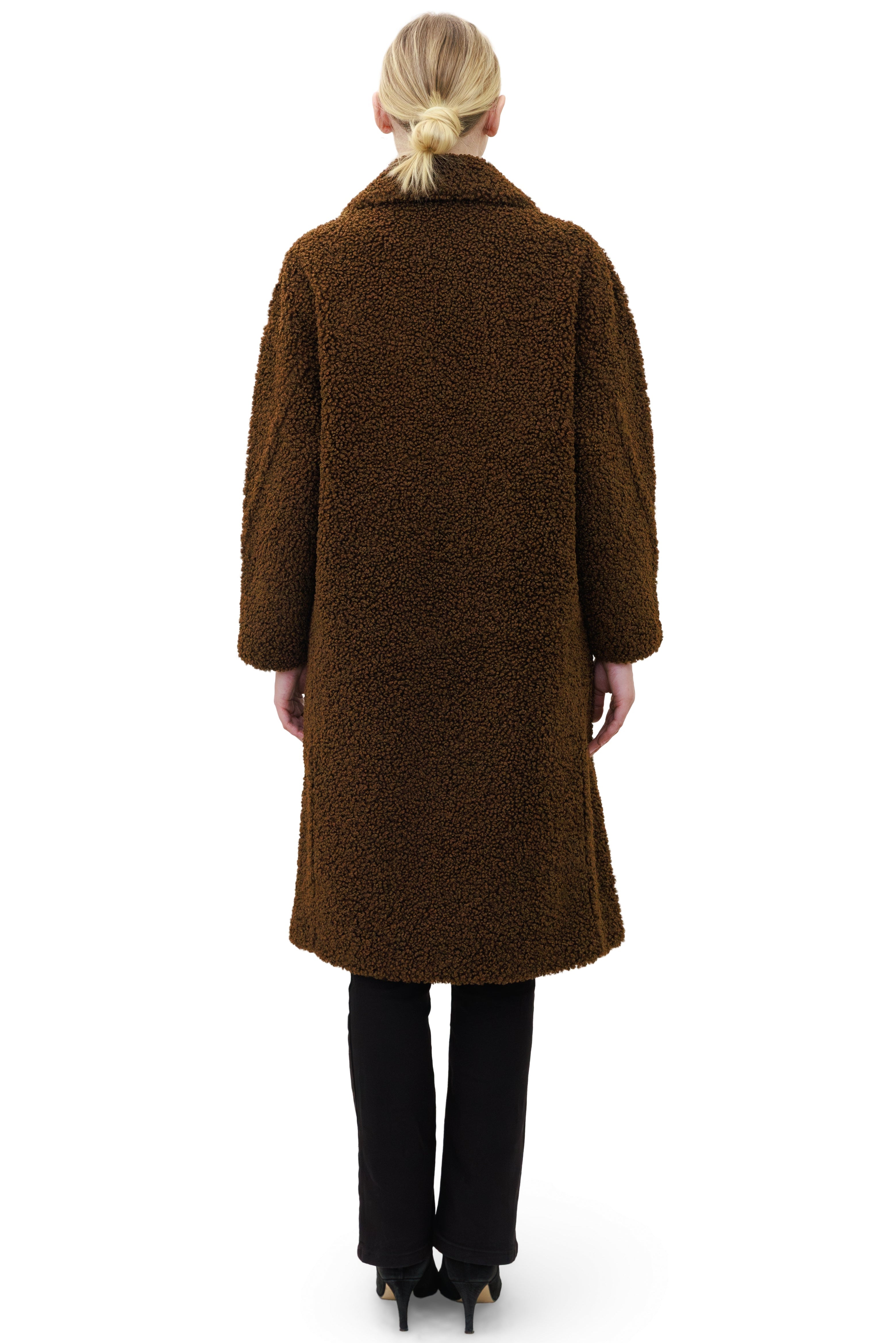 Birchwood - Reversible faux sherpa coat with notch collar