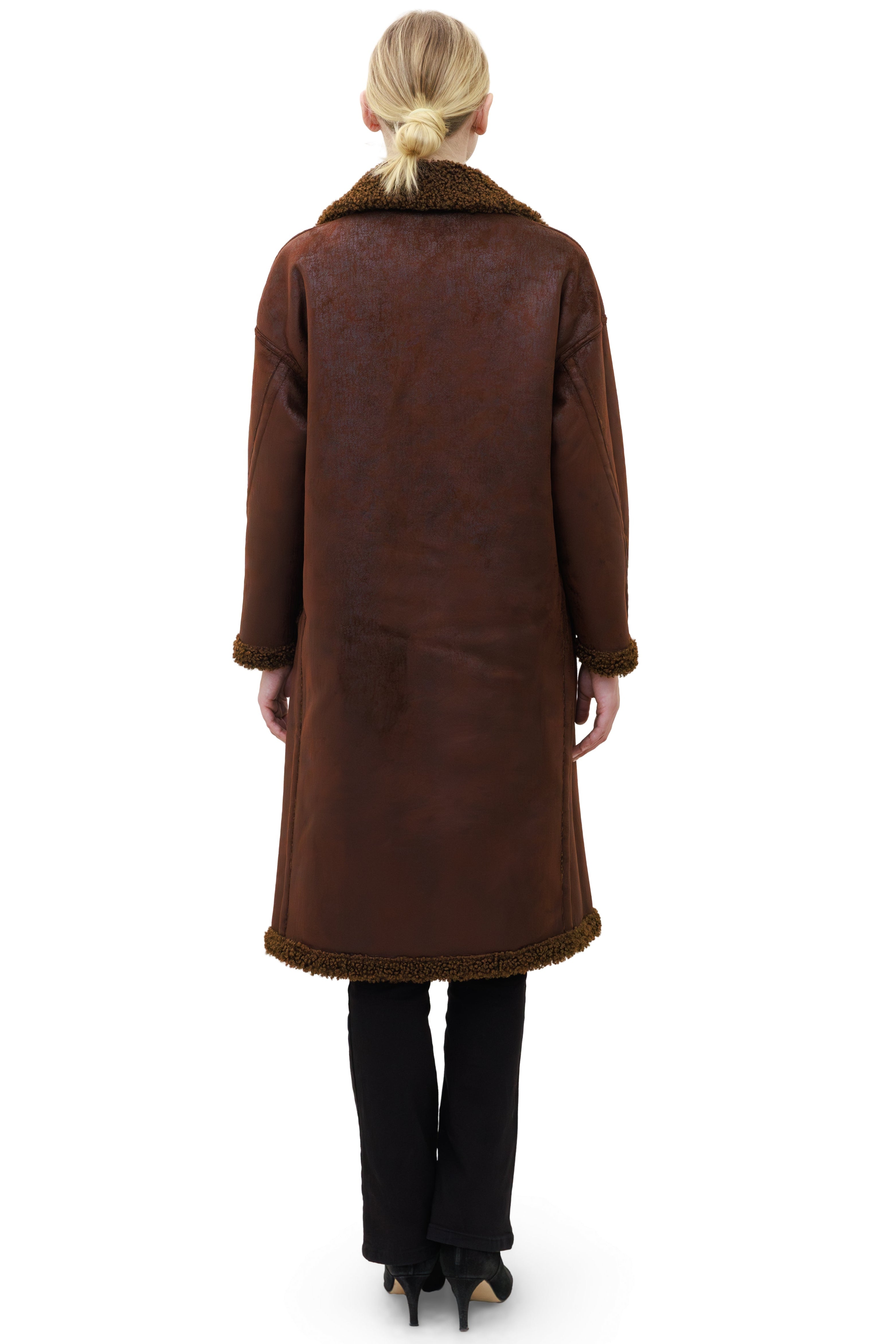 Birchwood - Reversible faux sherpa coat with notch collar