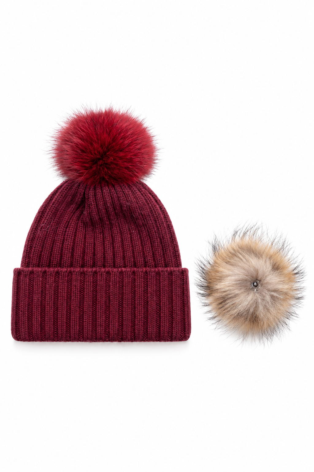 Stowe- Cashmere Pom-Pom Beanie