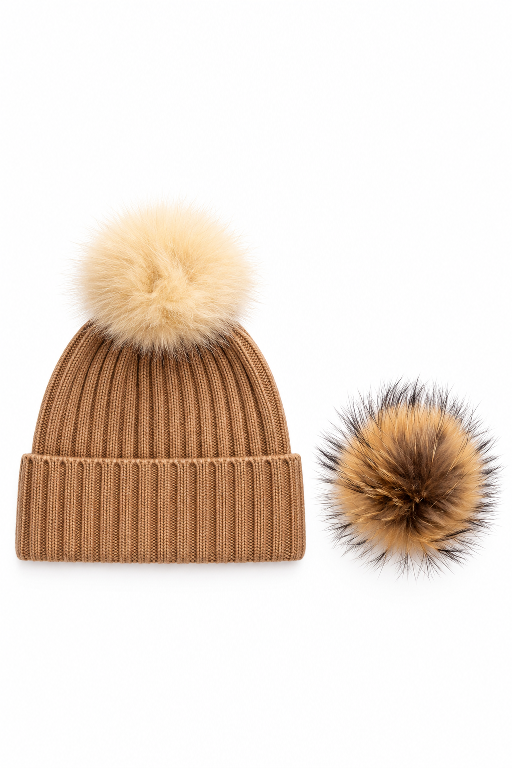 Stowe- Cashmere Pom-Pom Beanie