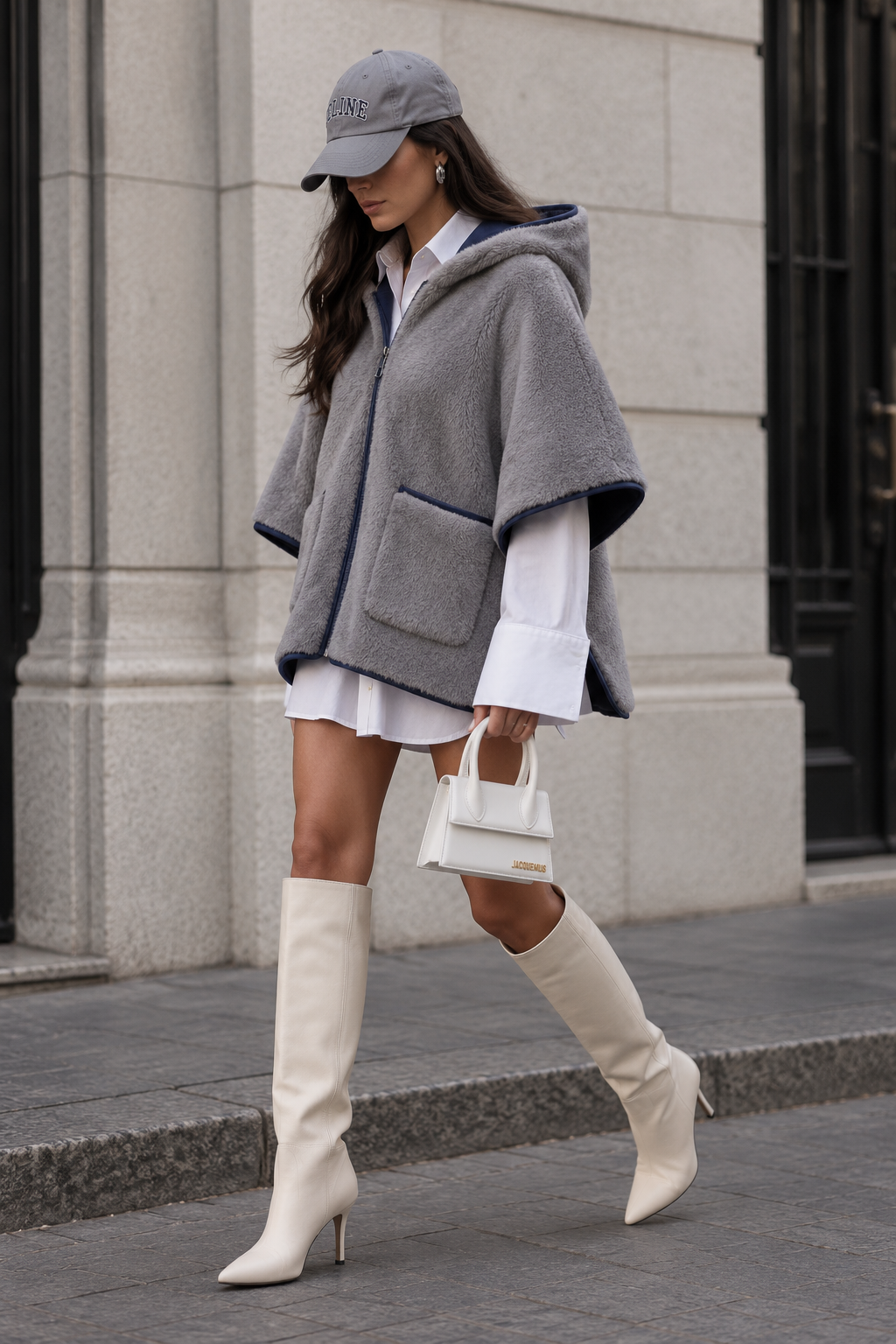 Paros- Reversible Faux Mink Hooded Jacket