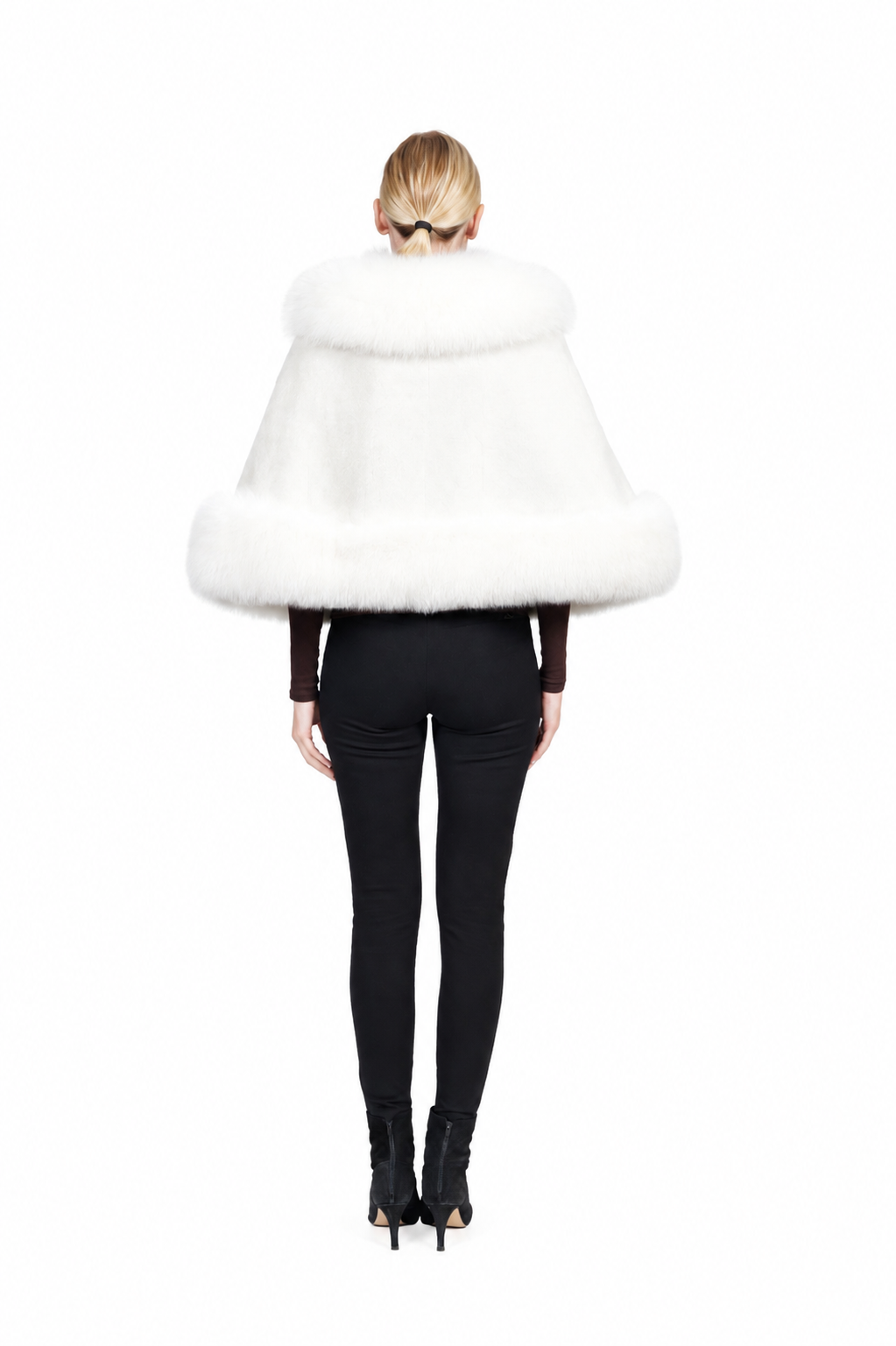 Zaria- Rex rabbit and fox fur Cape