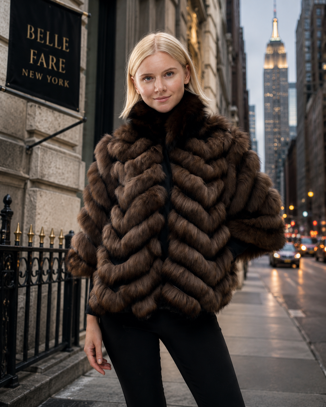 CLOSTER - Reversible Fox Fur Bolero