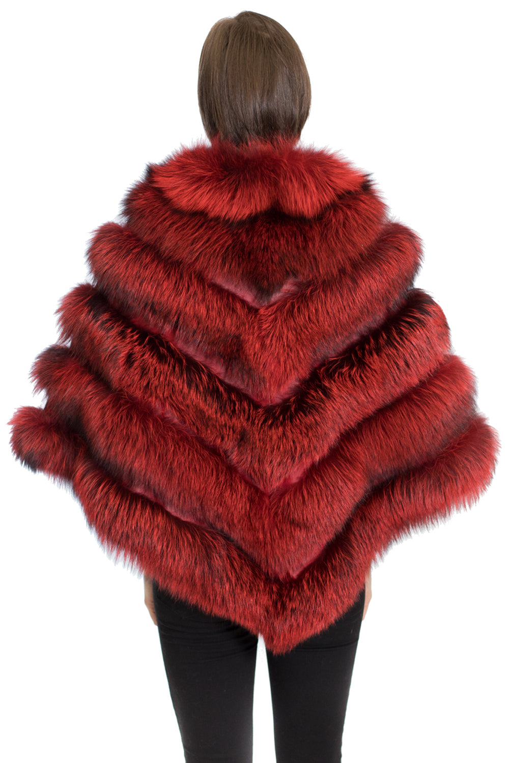 LILI - Fox Fur Poncho