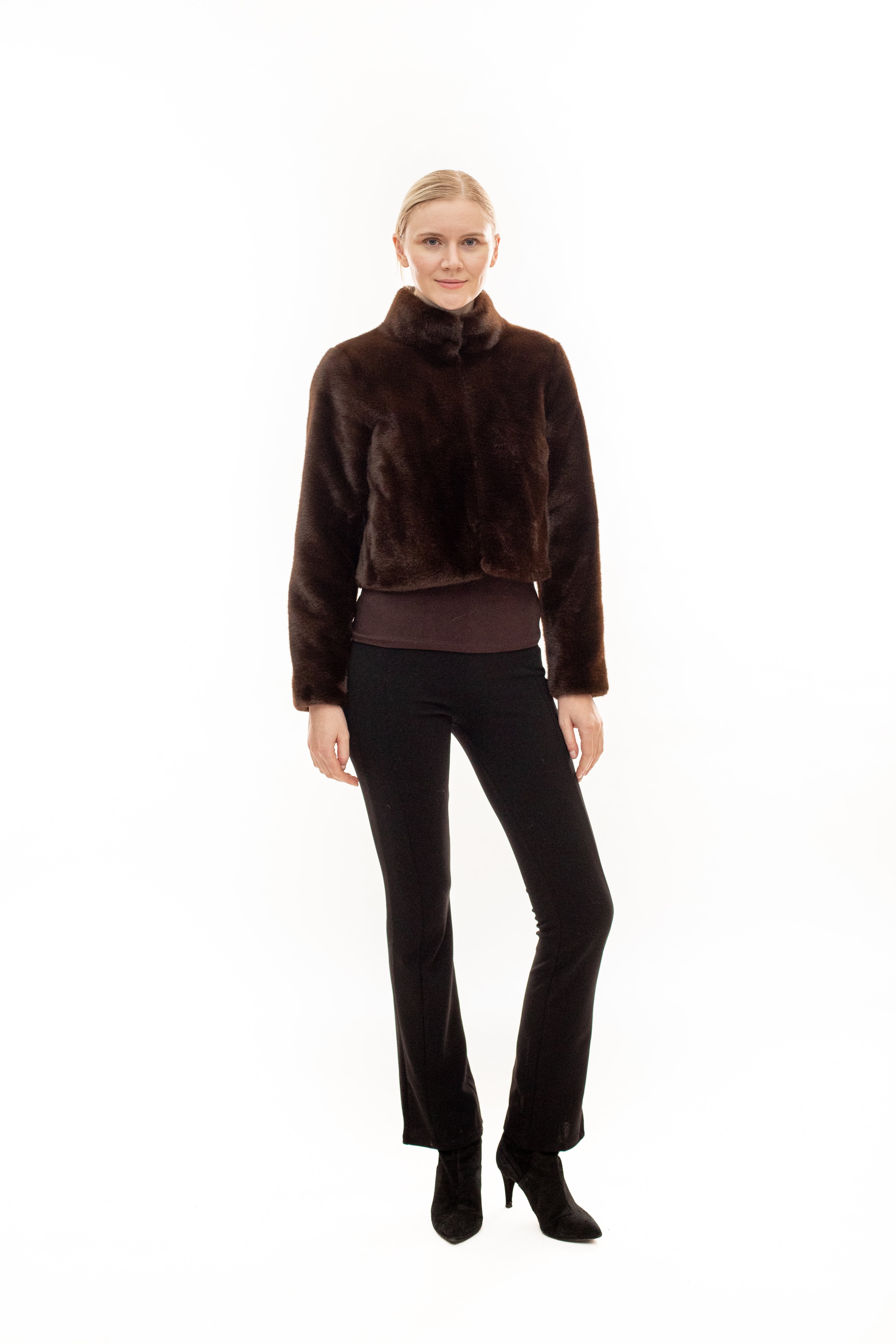 BASTILLE - Faux Fur Cropped Jacket