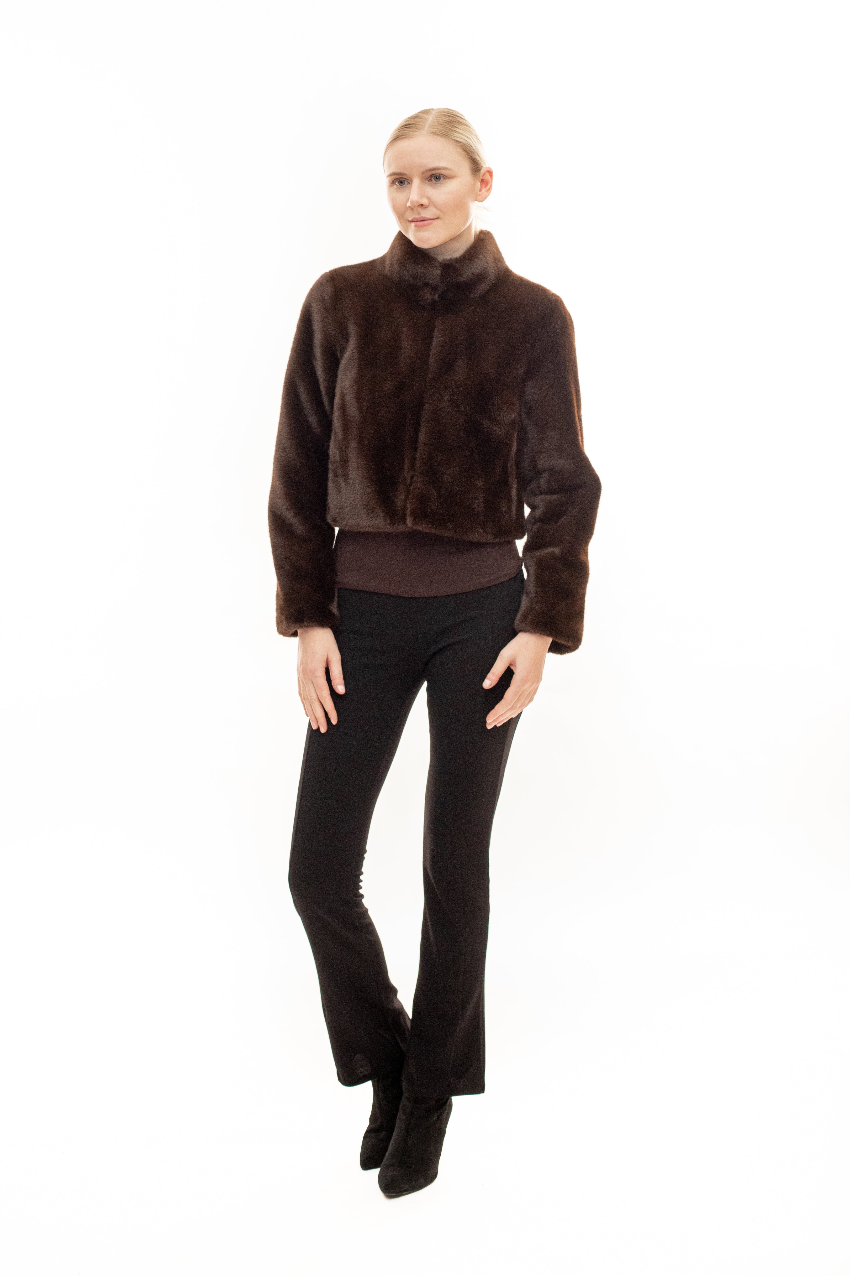 BASTILLE - Faux Fur Cropped Jacket