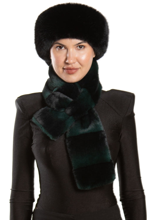 Gift Set - Faux Fur Headband and Pull-Through Scarf