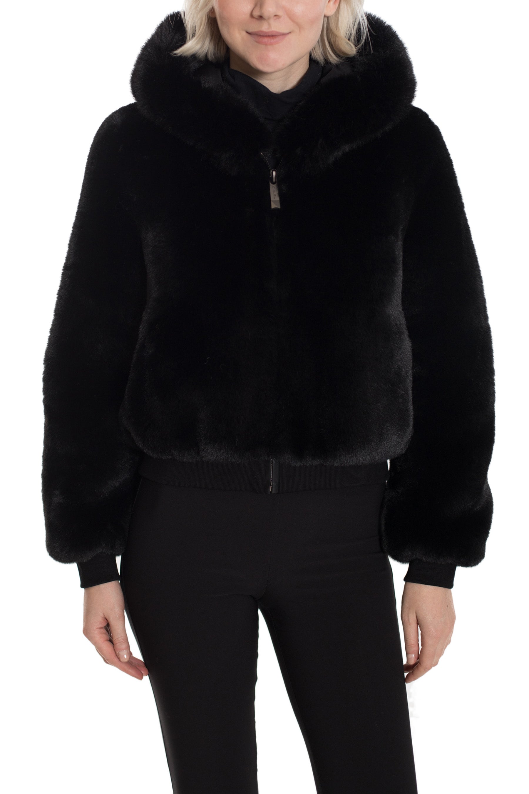 GASPARDZ - Hooded Faux Fur Jacket