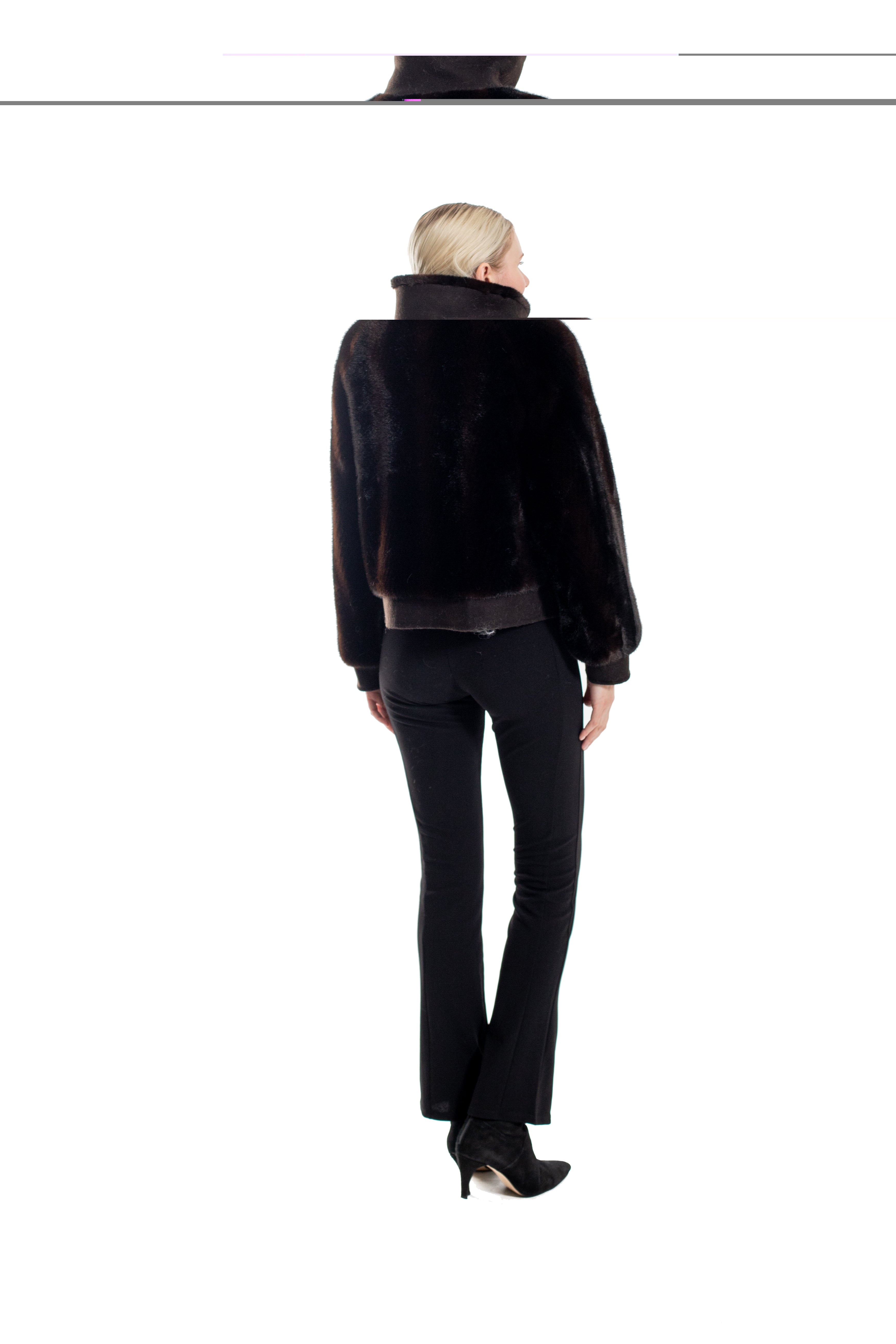 Dijon - Faux Mink Chevron Jacket