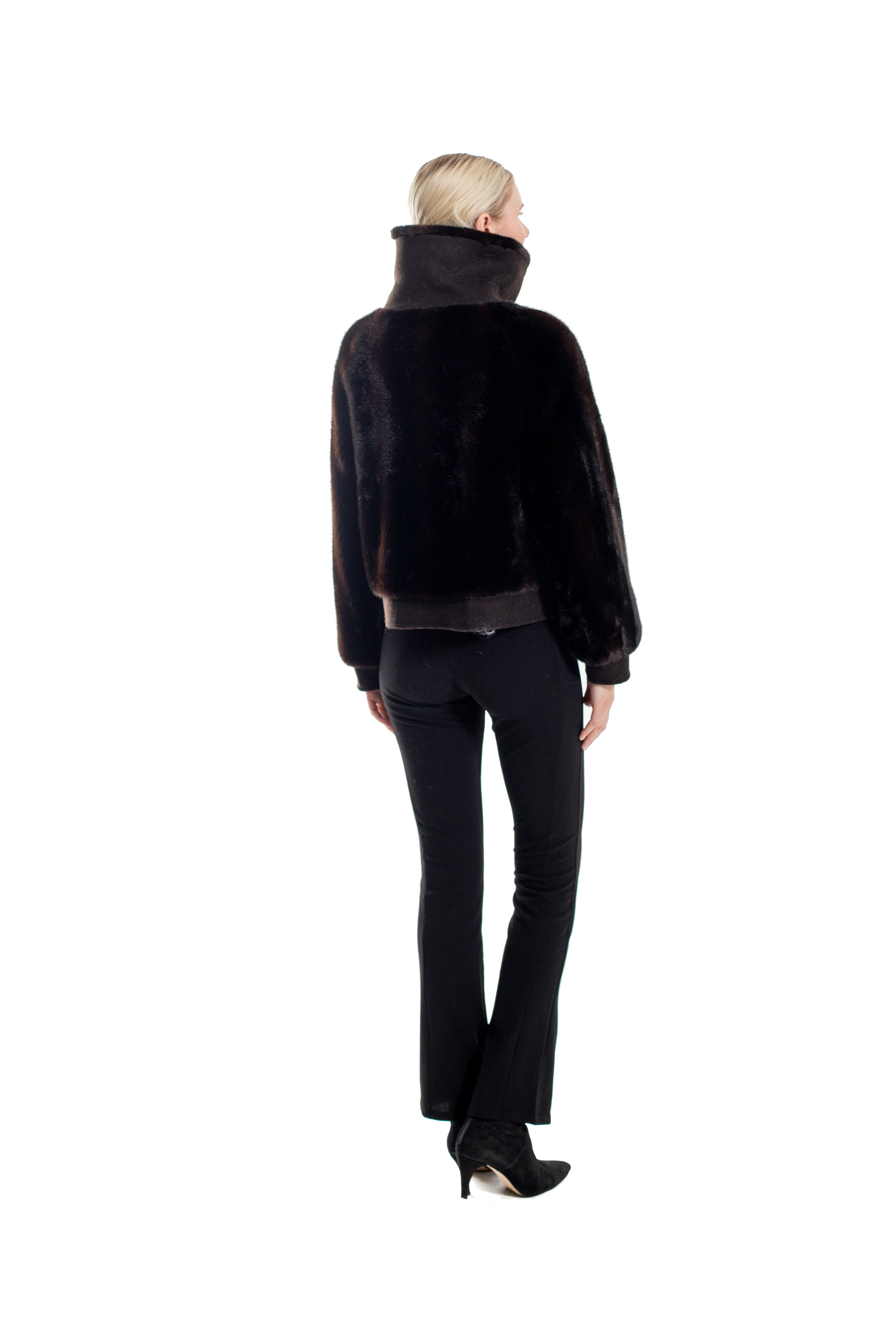 Dijon - Faux Mink Chevron Jacket