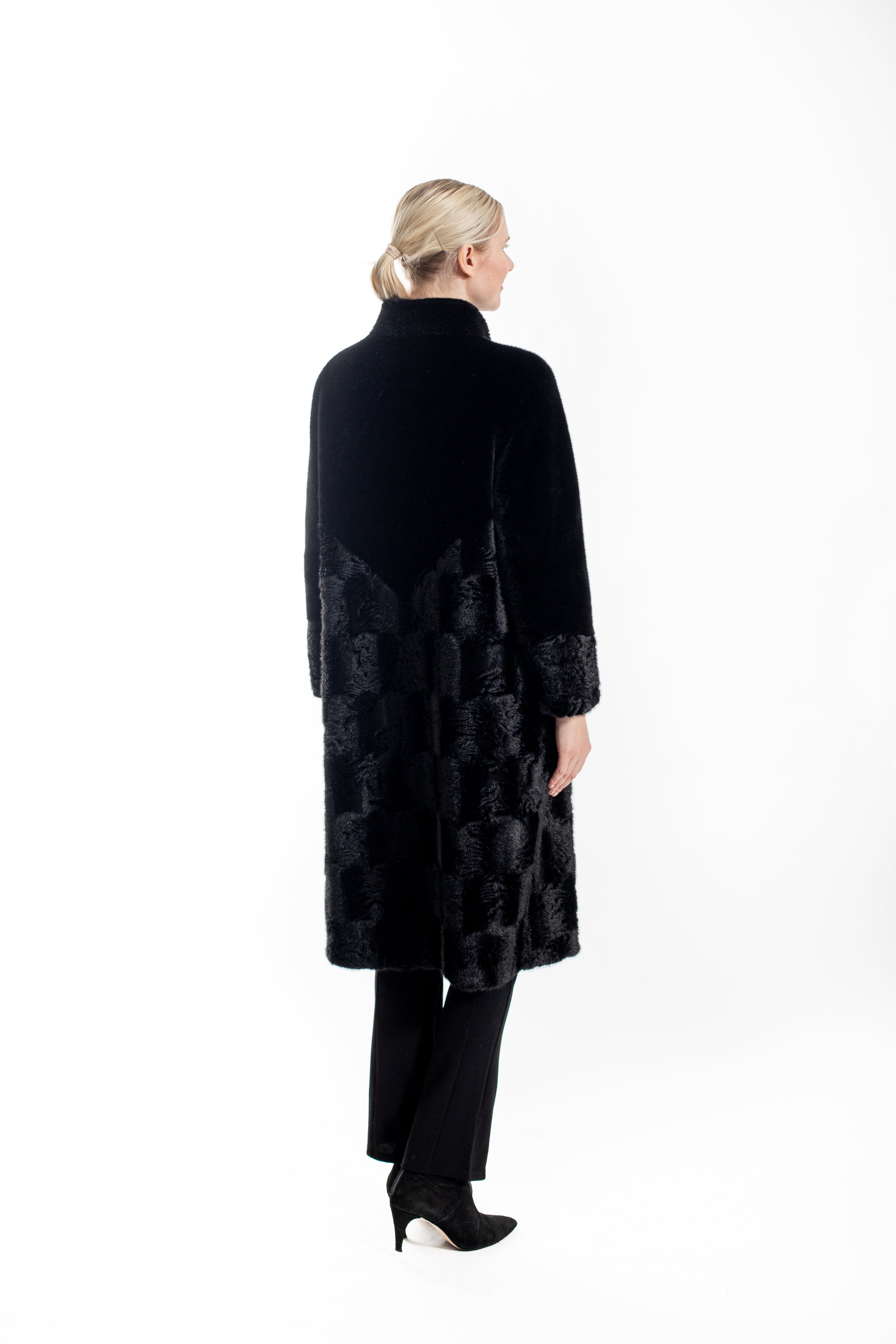 Florence - Long faux mink coat