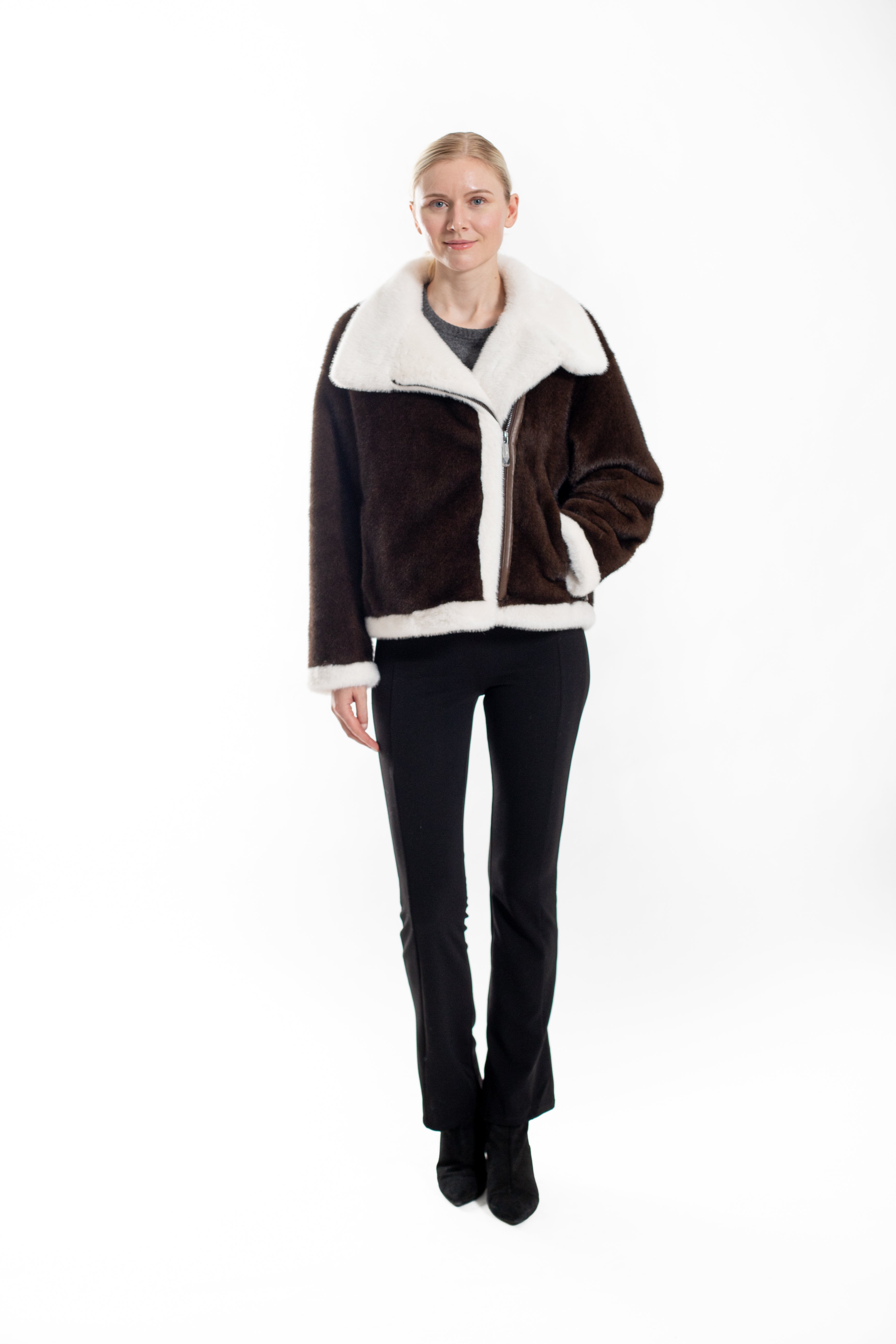 nuuk - Two Tone Faux Fur Jacket