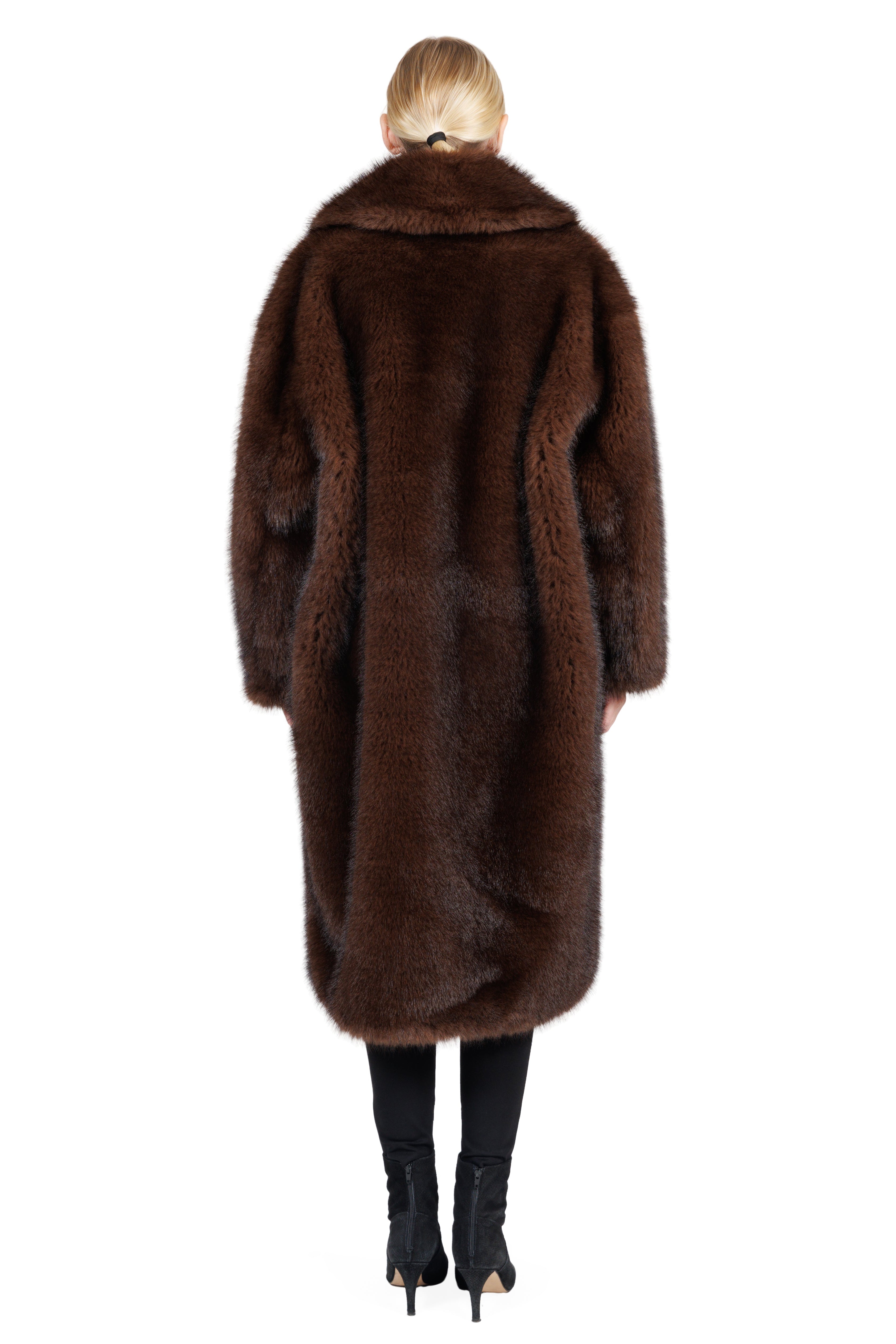 Brookfield - Faux Fox Long Coat