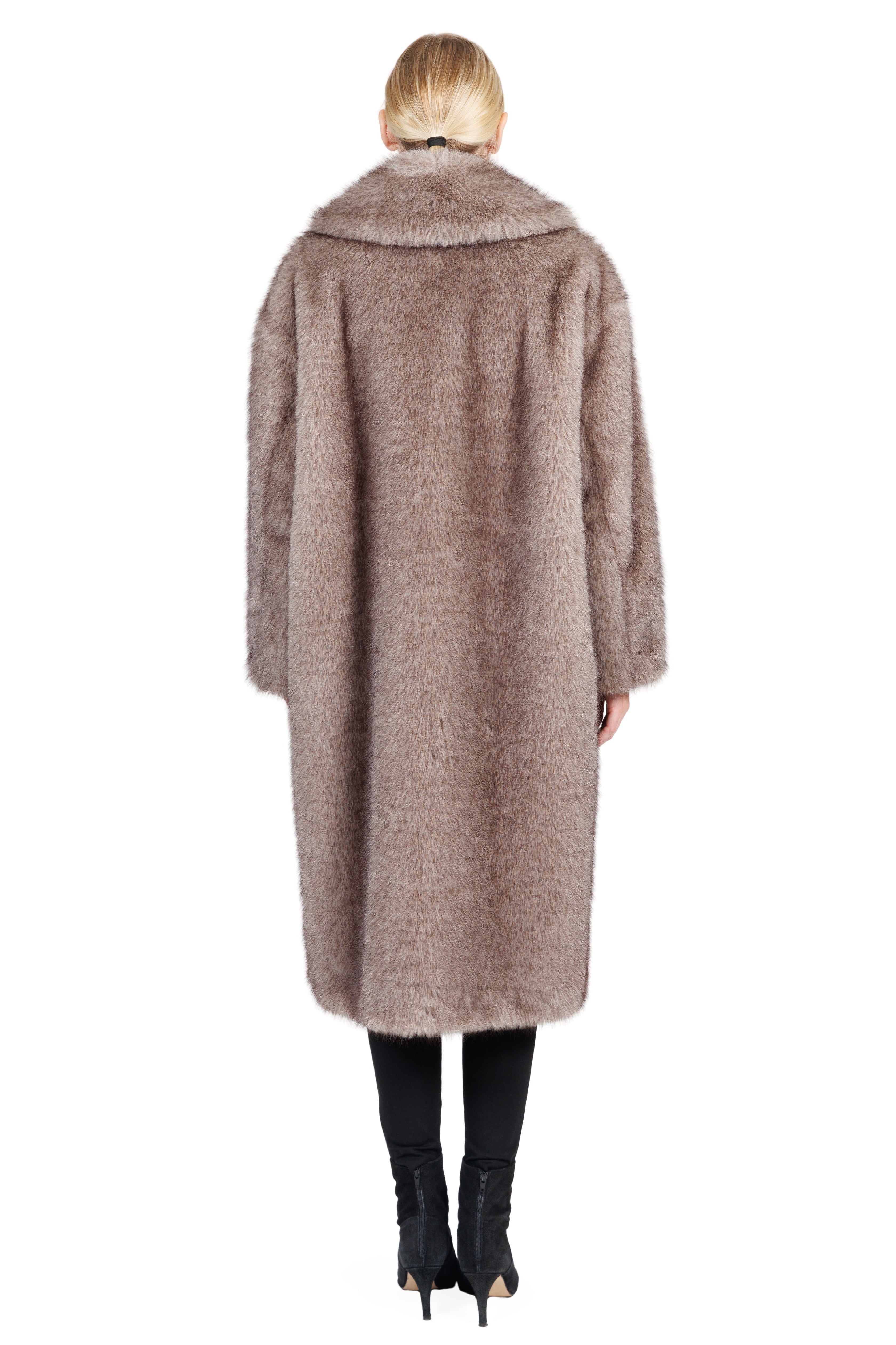 Brookfield - Faux Fox Long Coat