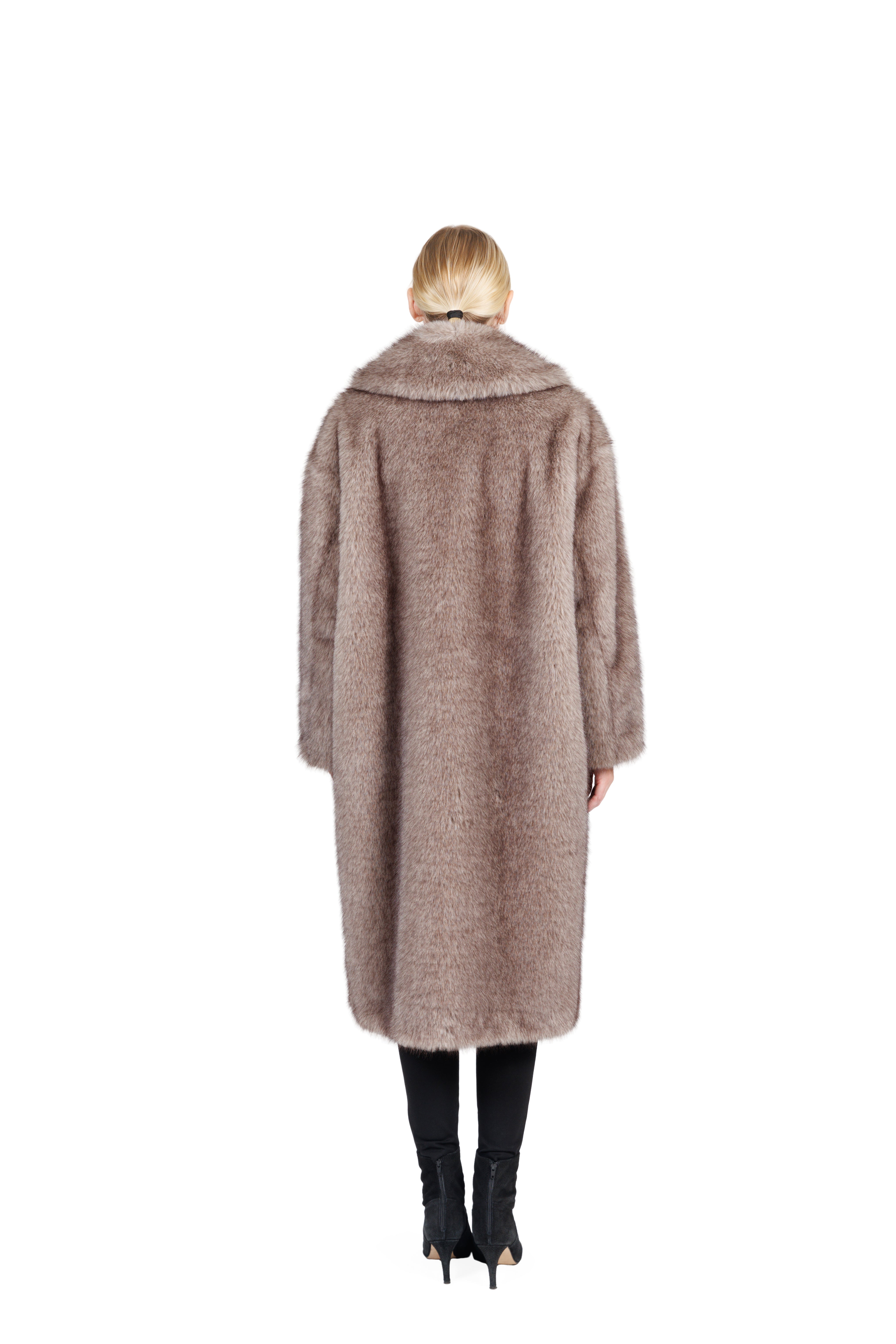 Brookfield - Faux Fox Long Coat