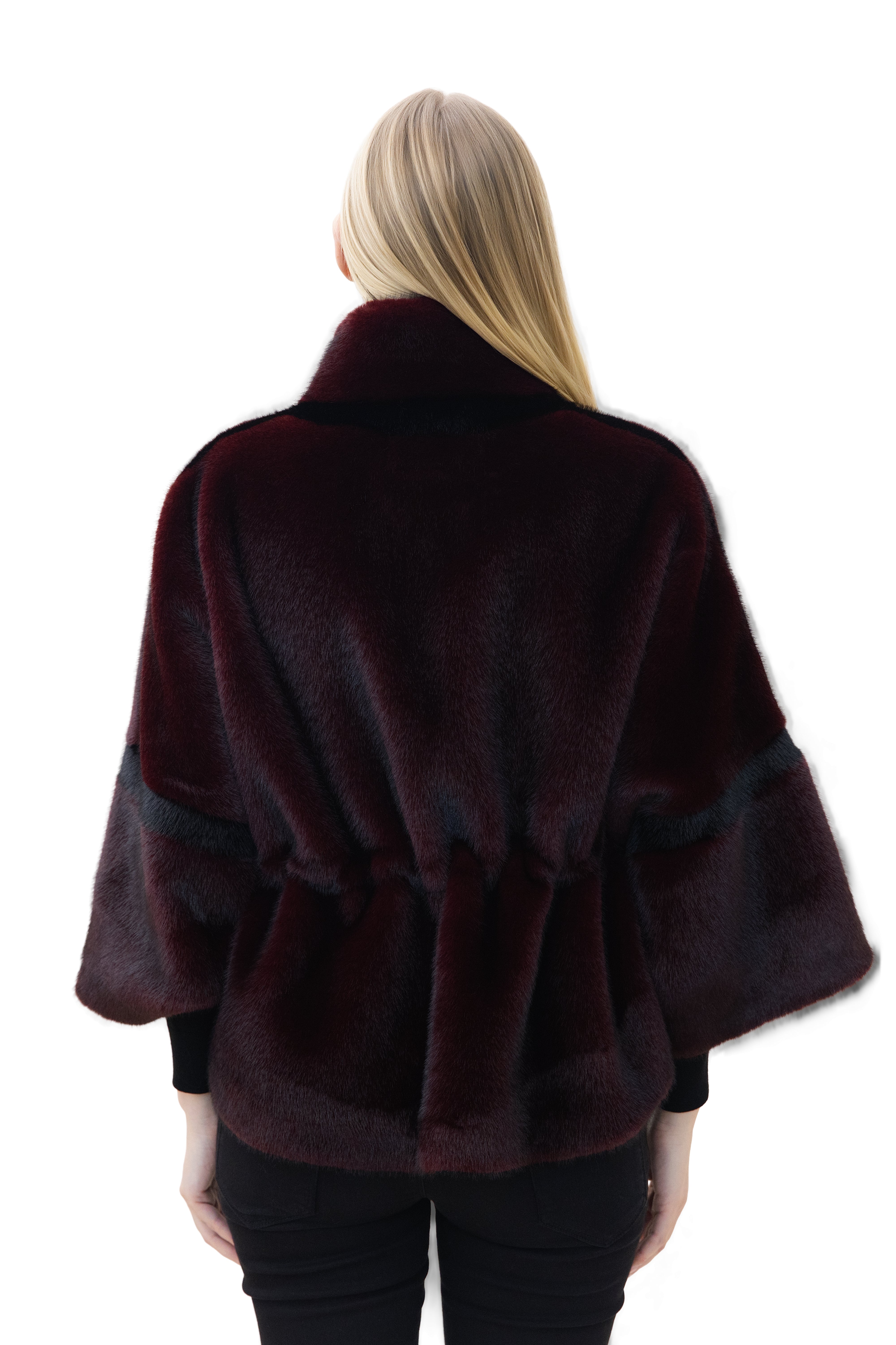 Arosa- Faux Mink Drawstring Jacket
