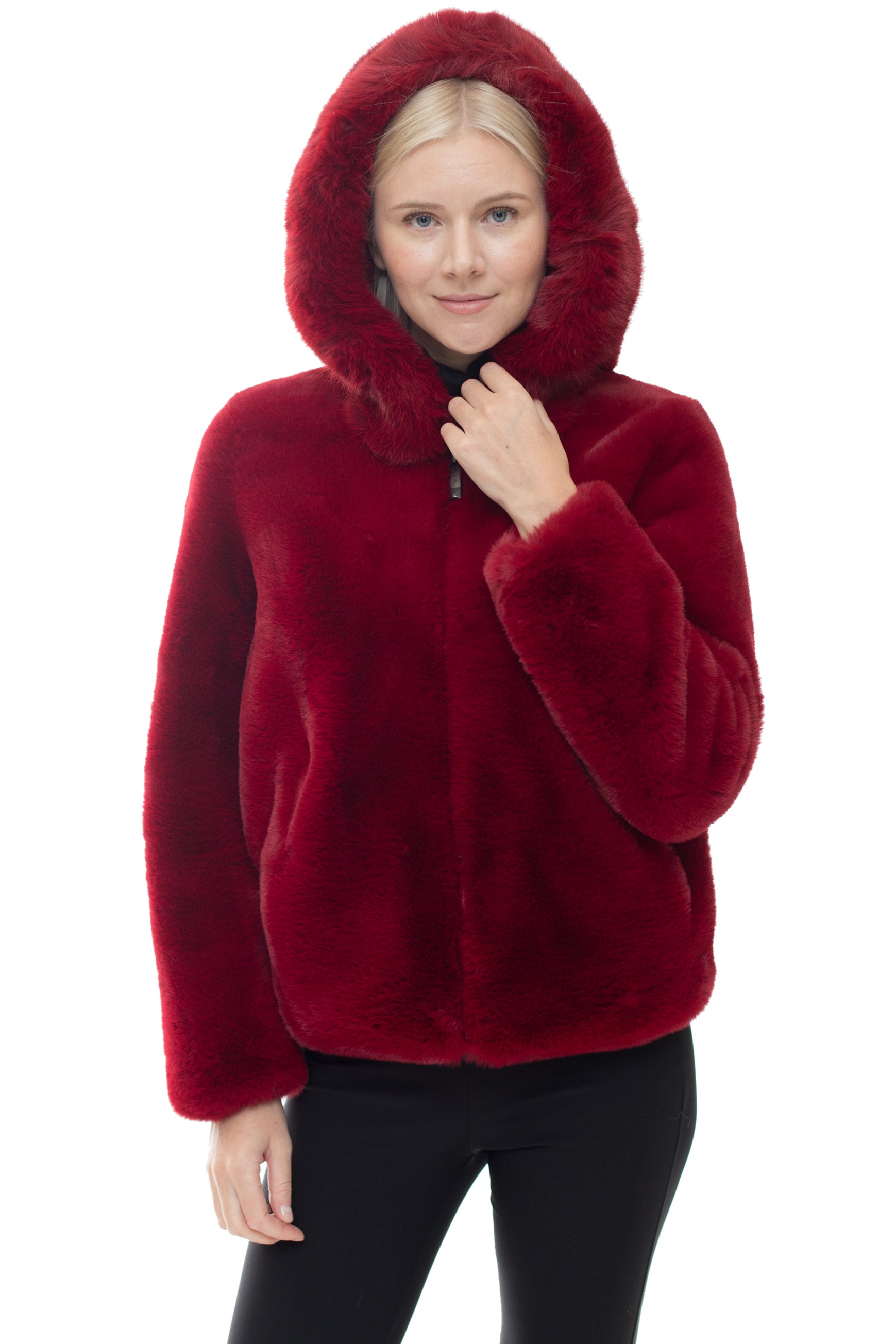 Minsk - Hooded Faux Fur Jacket