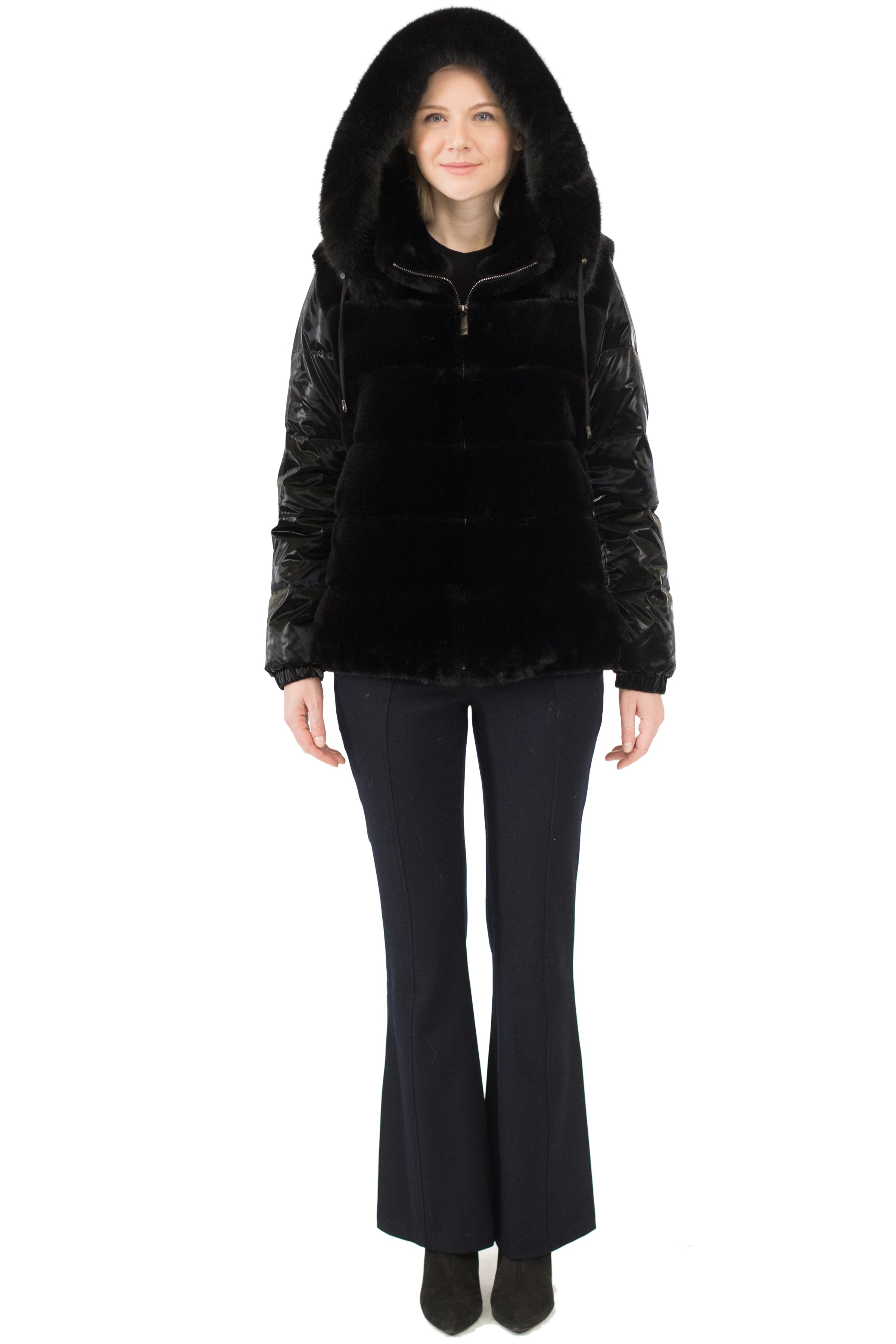 EDEN - Quilted Jacket with Hood and Belt