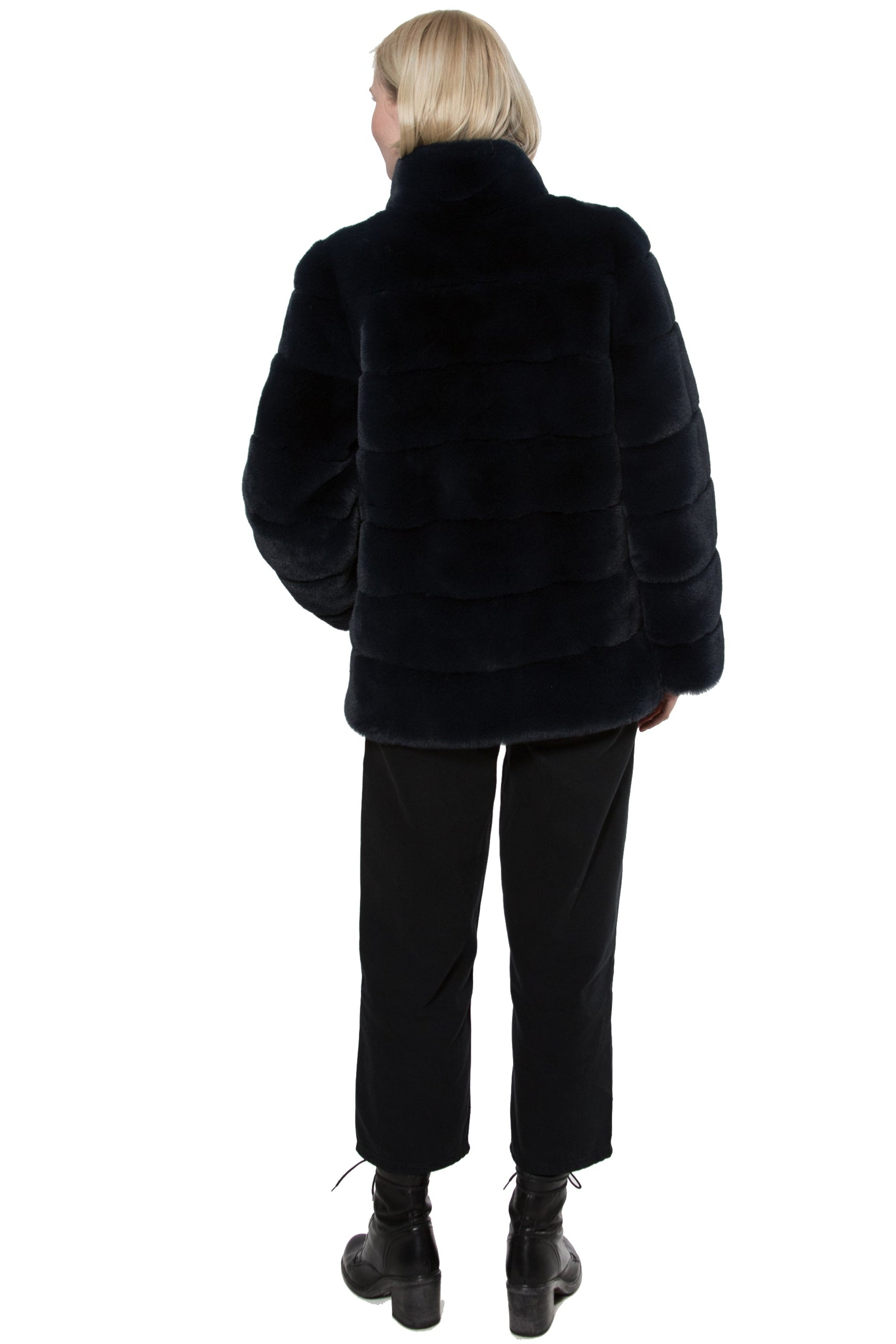 Salla - Faux Mink Layer Coat