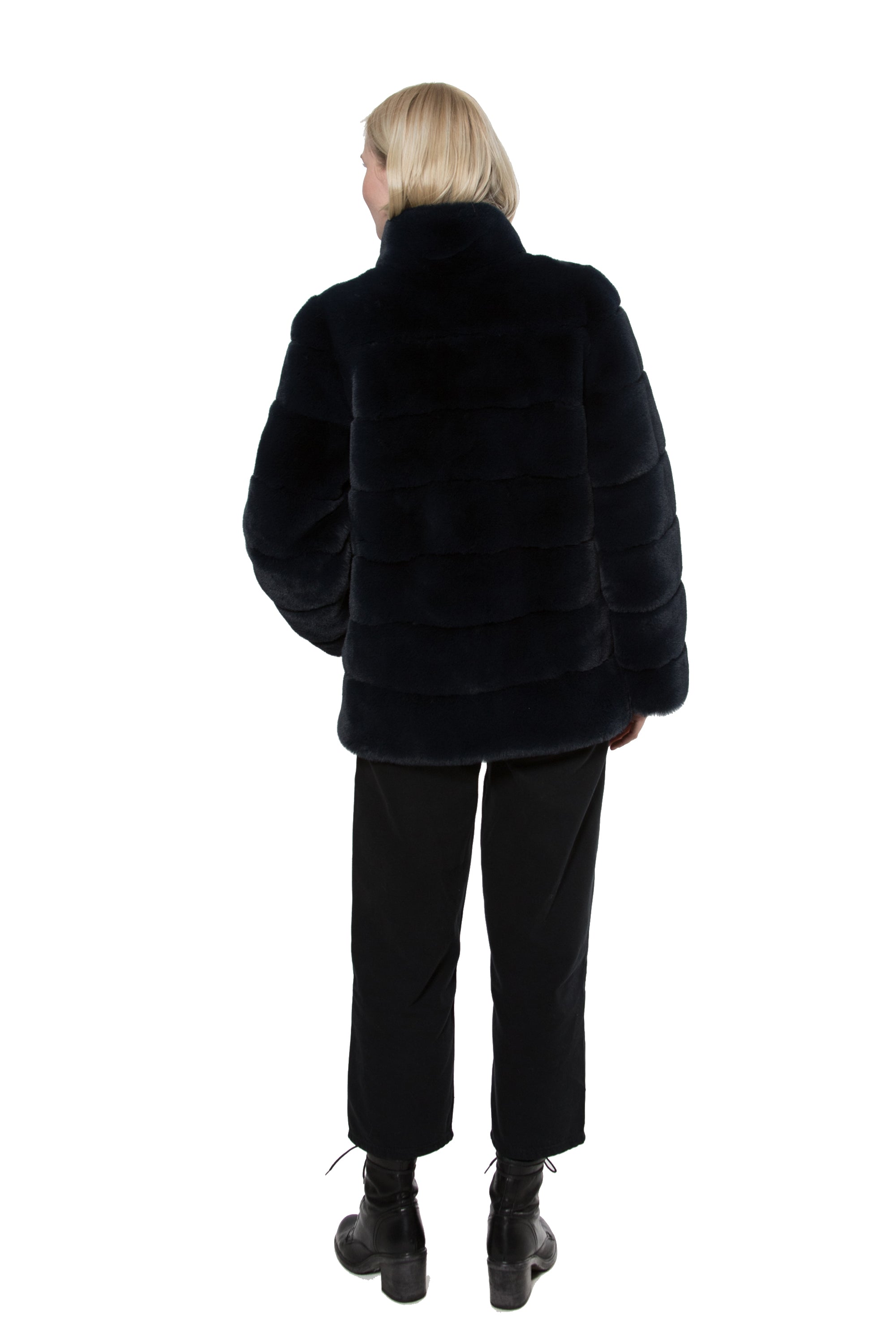 Salla - Faux Mink Layer Coat