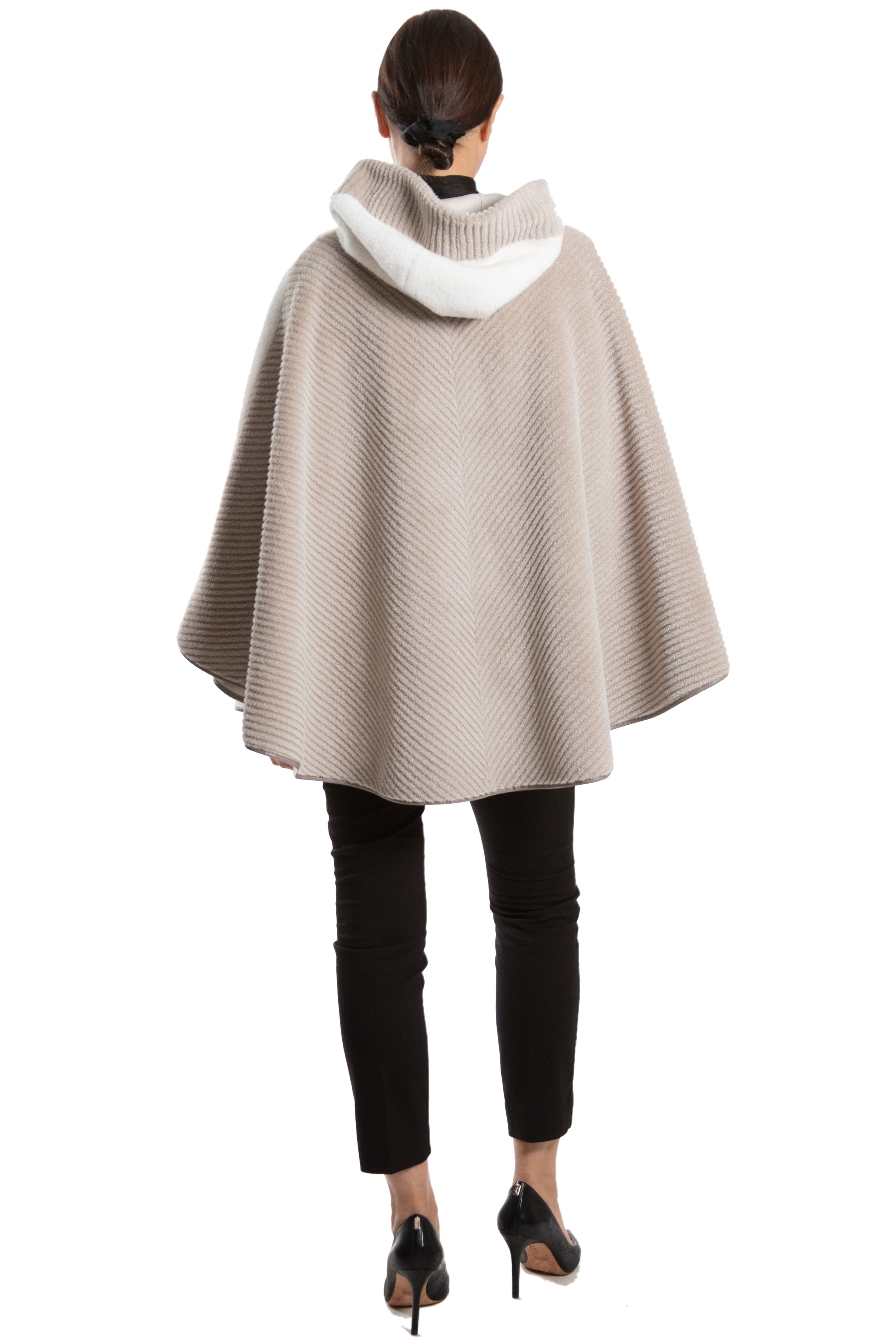 Piran - Reversible Faux Fur Cape