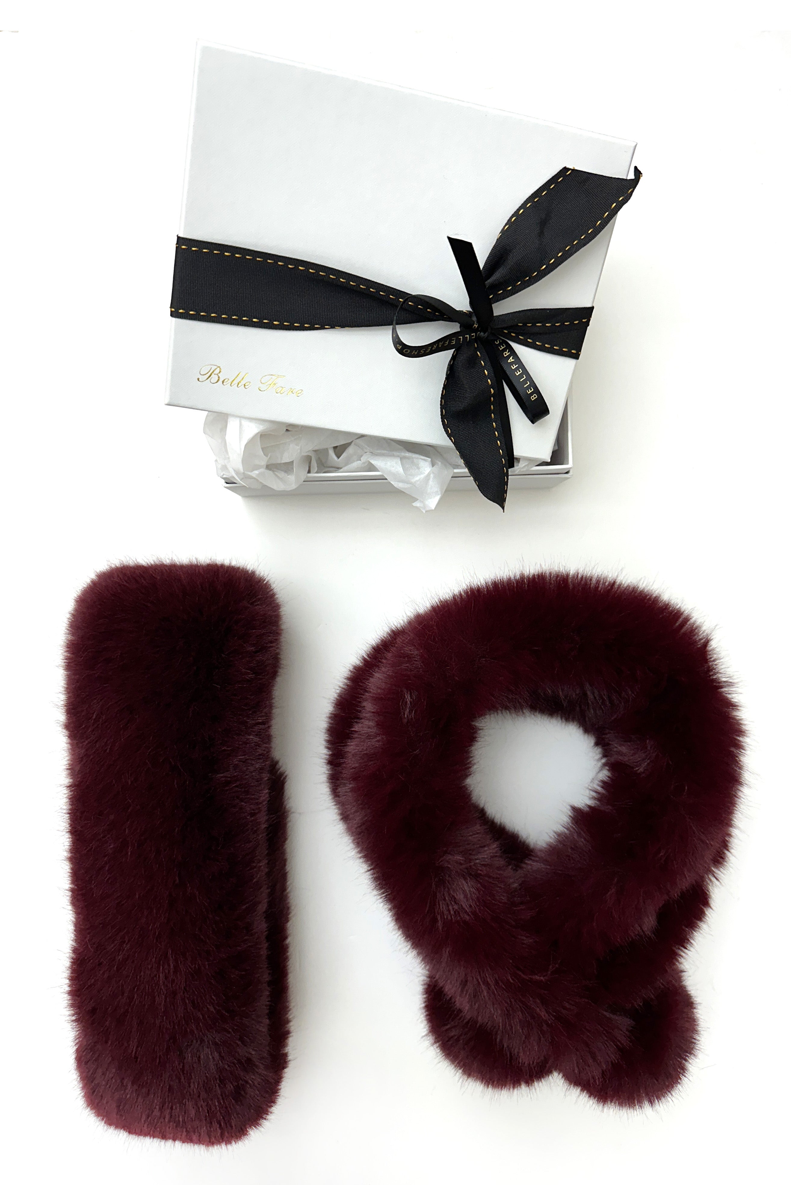 Gift Set - Faux Fur Headband and Faux Fur Scarf