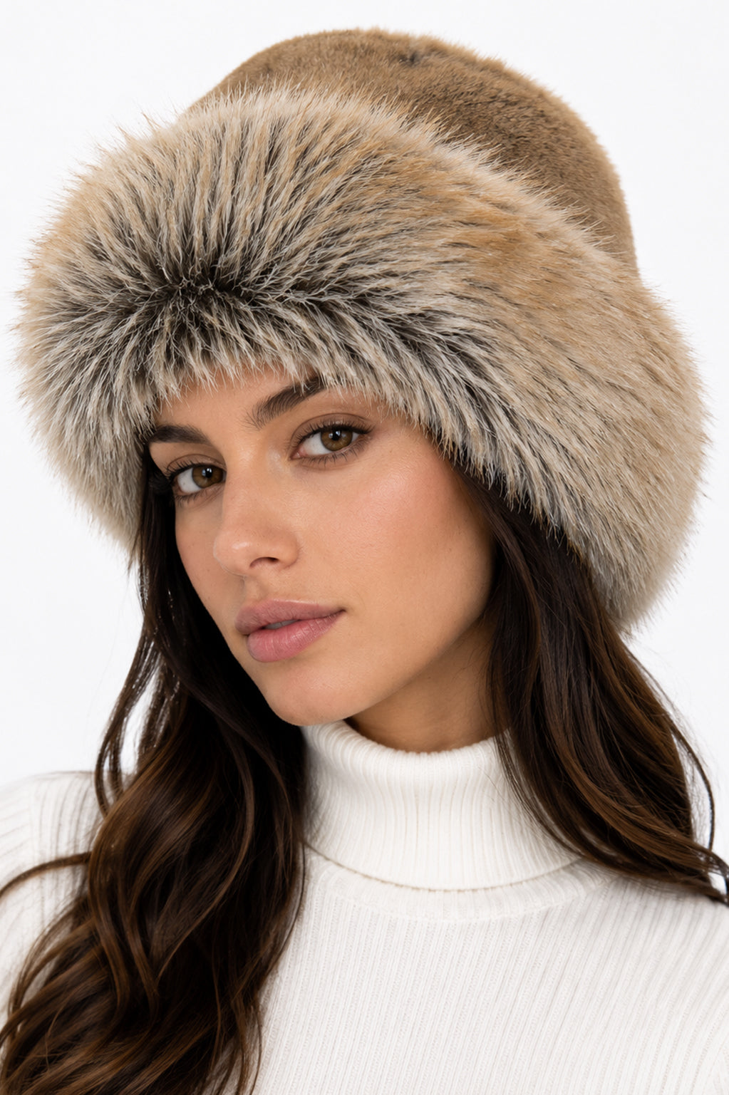 Millstone - Faux Fur Trim Suede Winter Hat