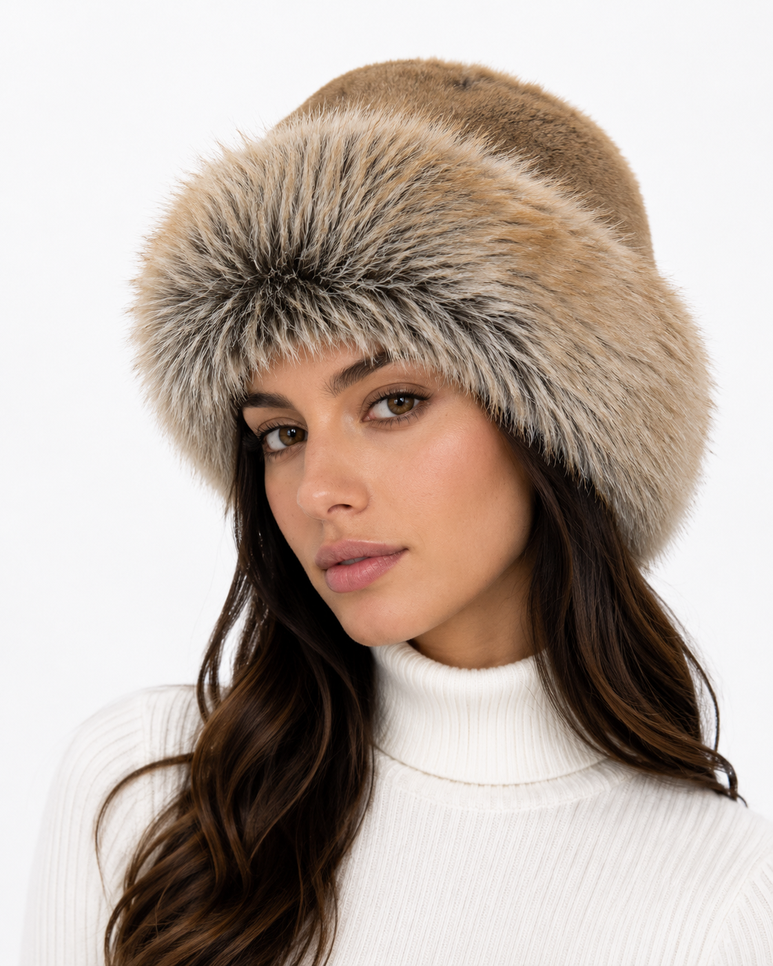 Millstone - Faux Fur Trim Suede Winter Hat
