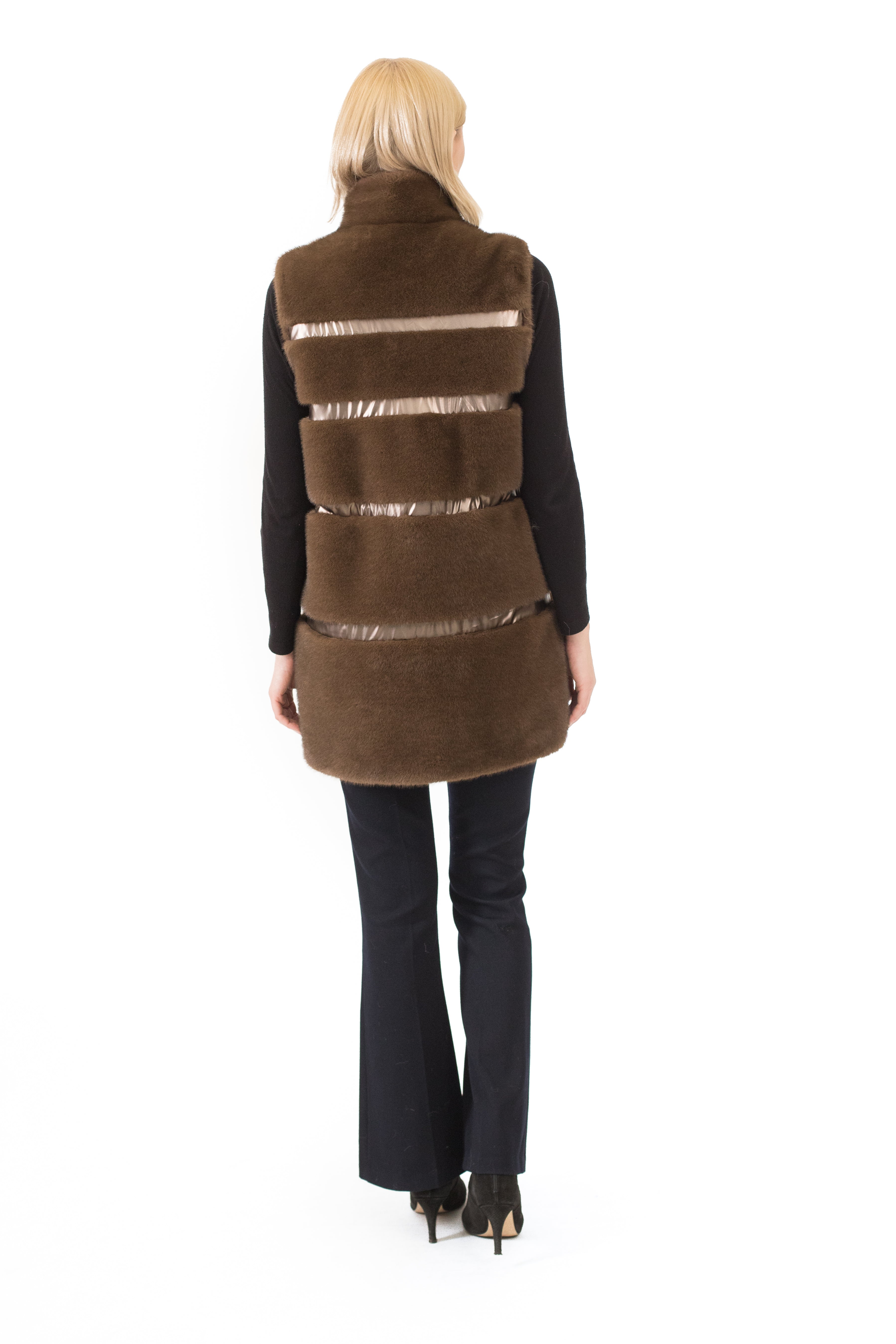 Siena-  Mixed Media Faux Fur Vest