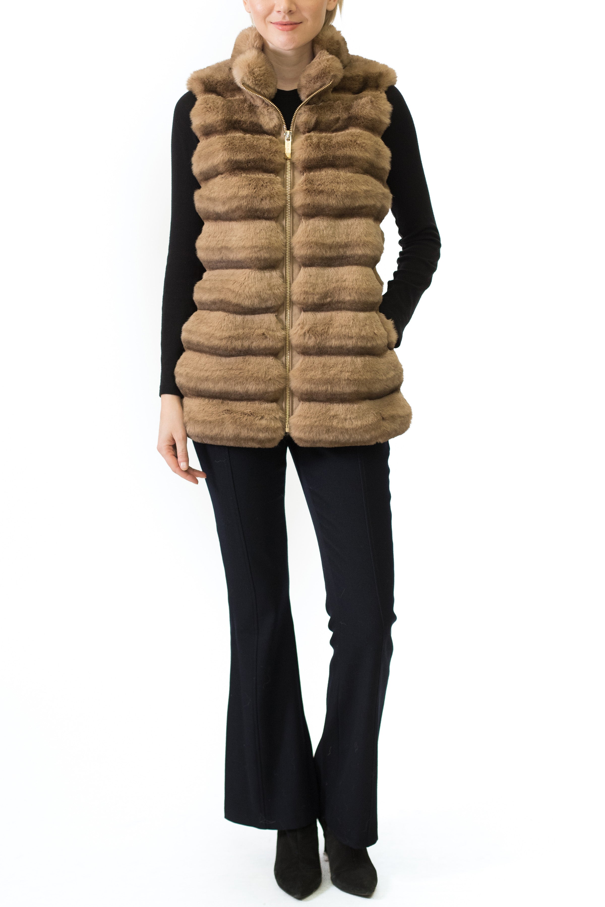 Fur bubble vest online