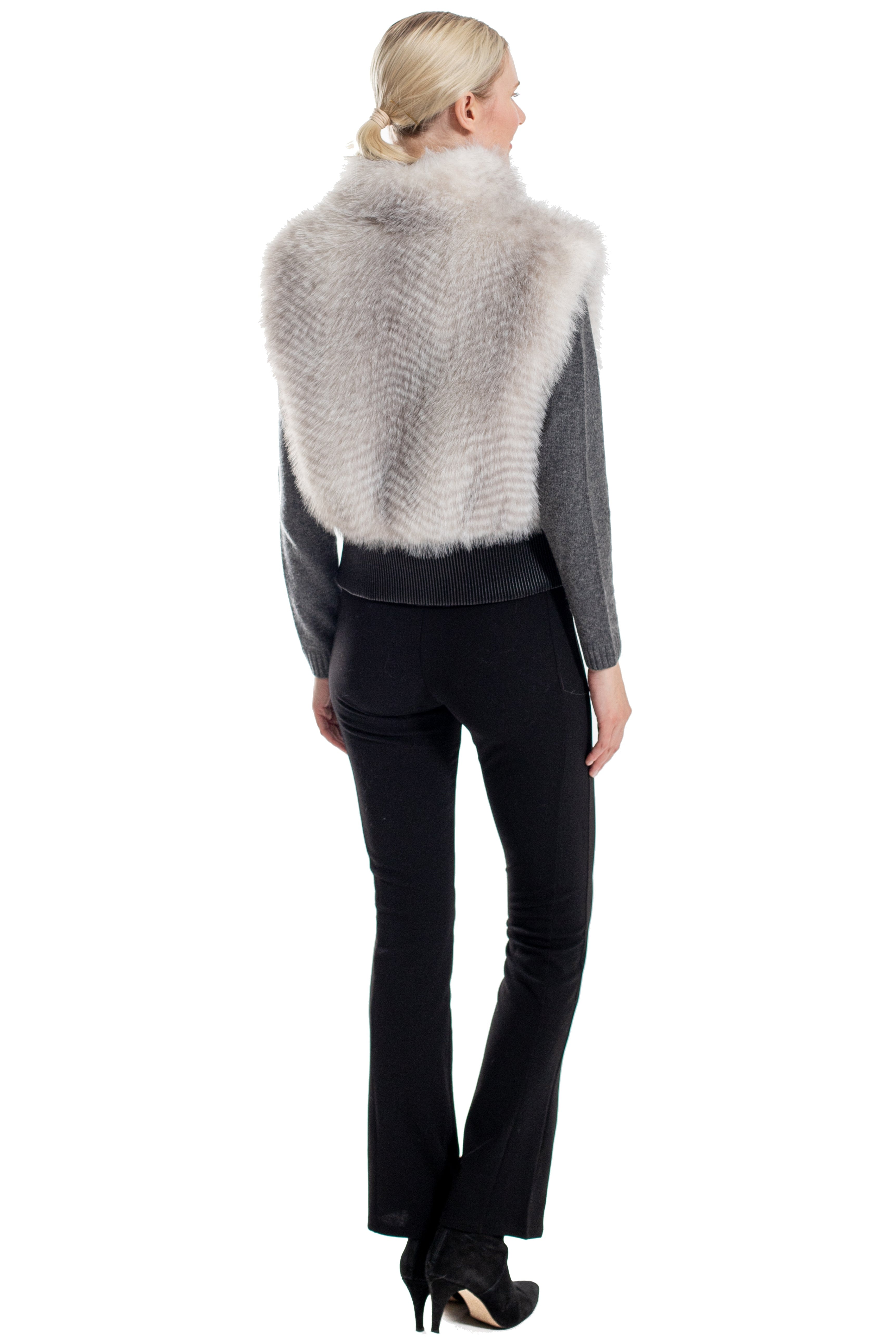 Anneliese - Short vest with a ribbed bottom