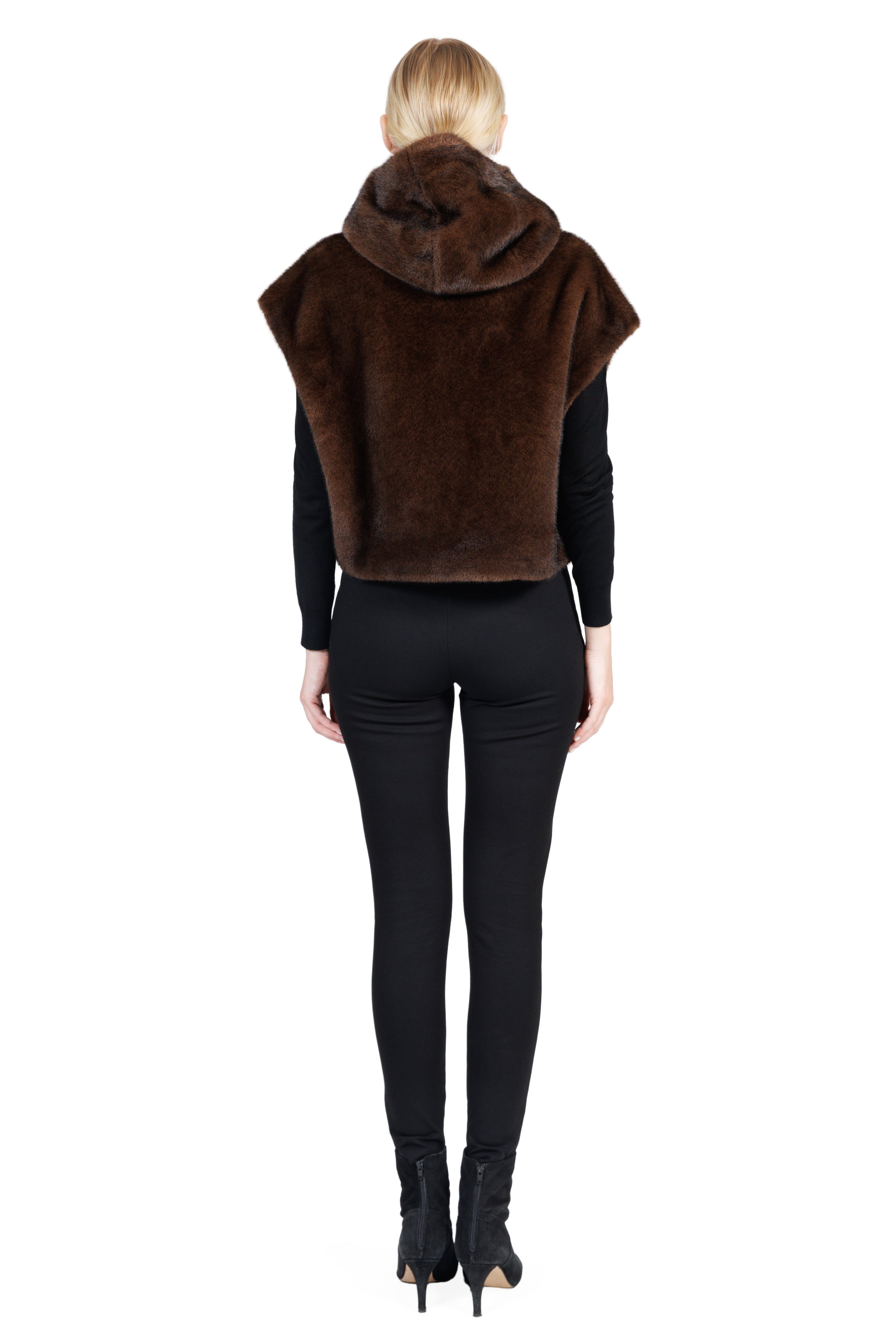 Cochem - Faux Mink Hooded Vest