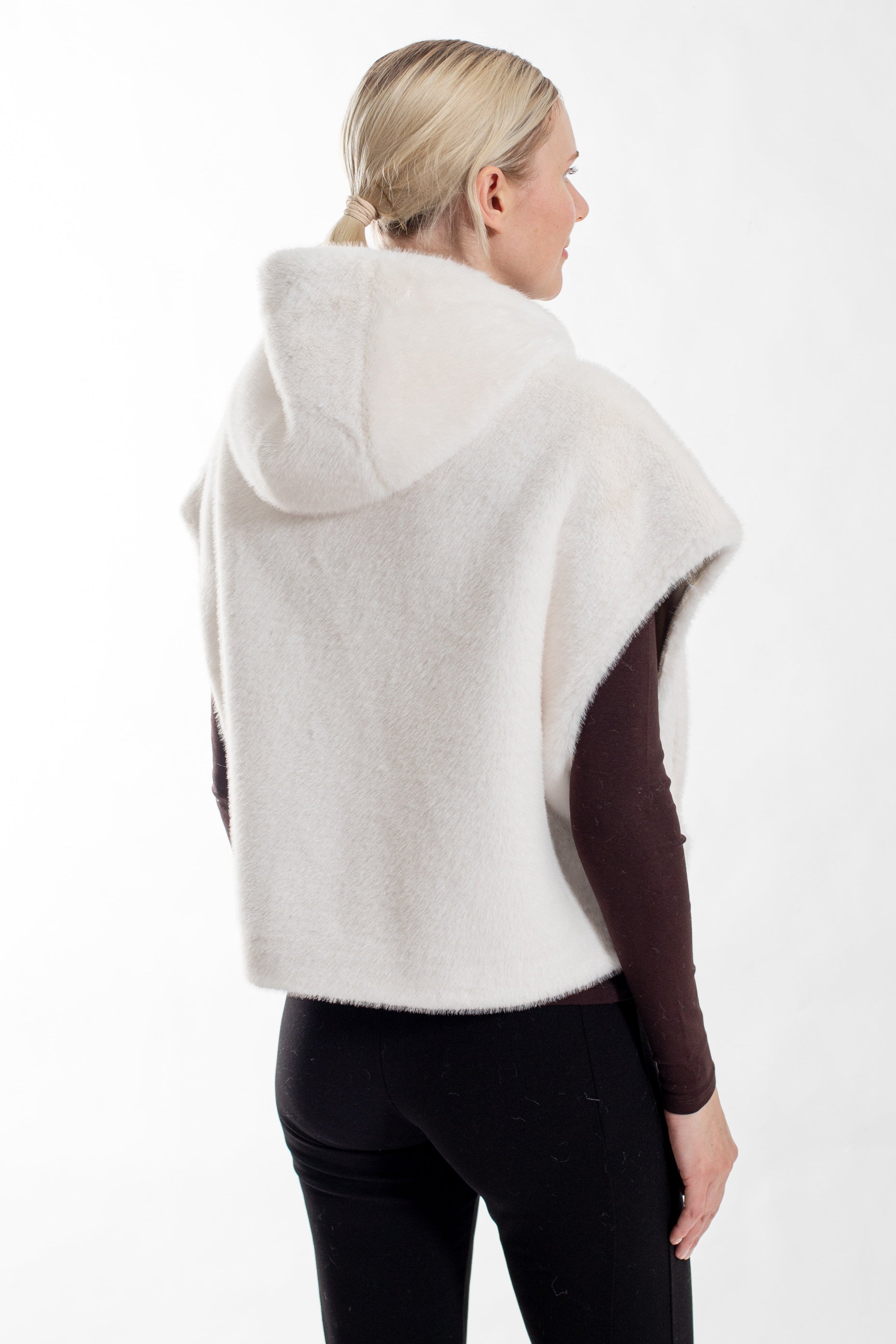 Cochem - Faux Mink Hooded Vest