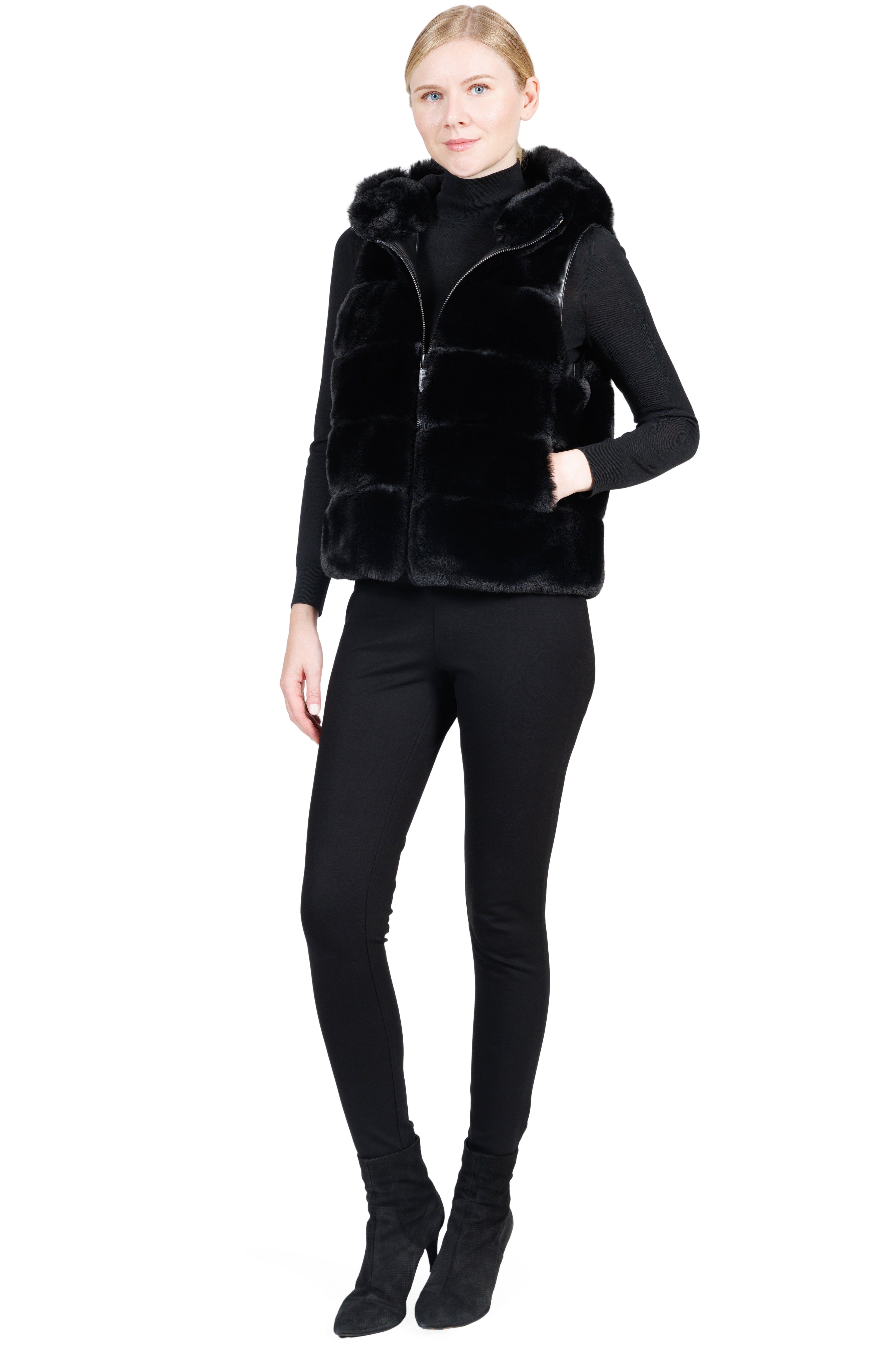 Barrow - Faux Fur Puffer Vest