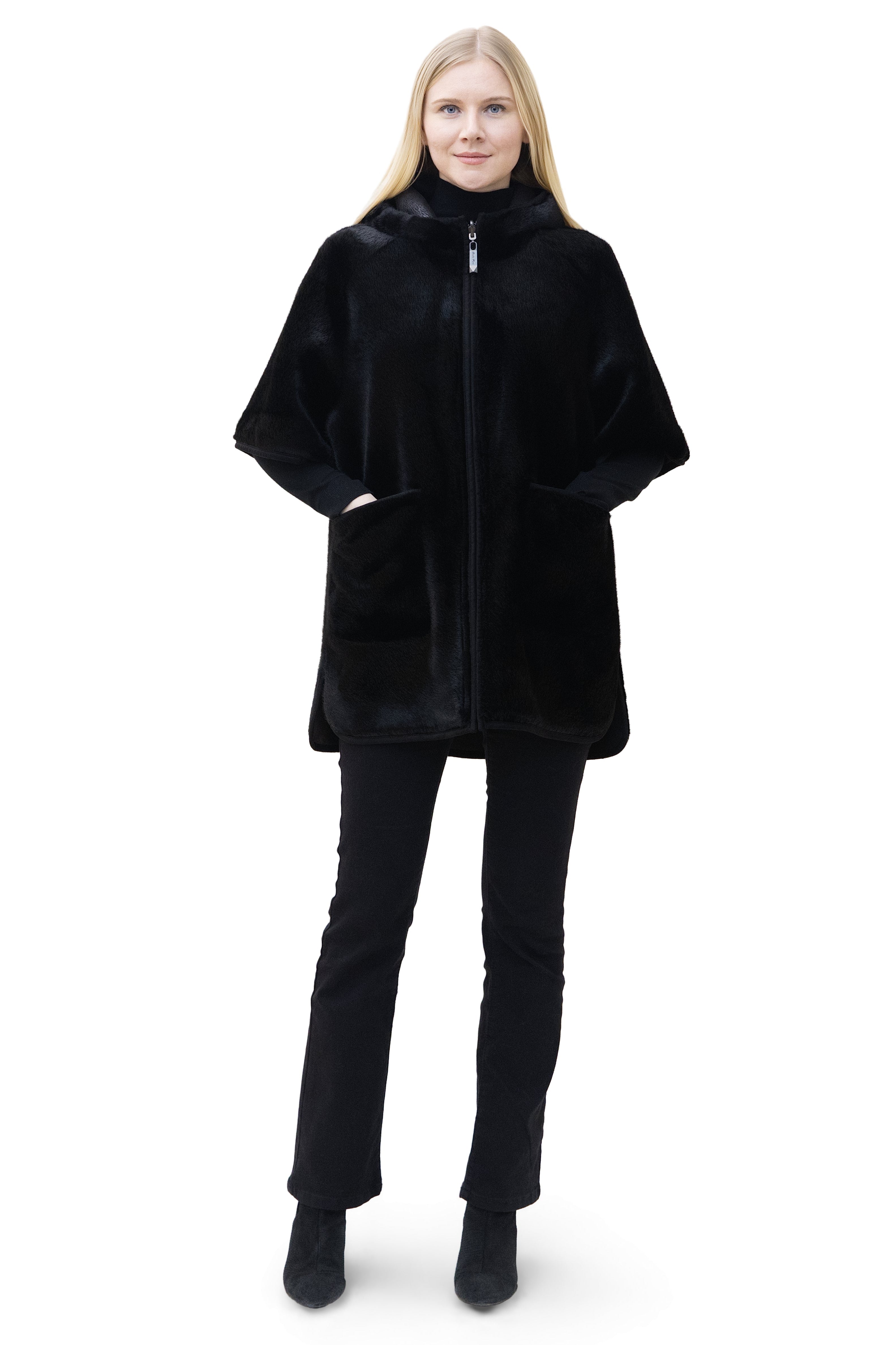 Paros- Reversible Faux Mink Hooded Jacket