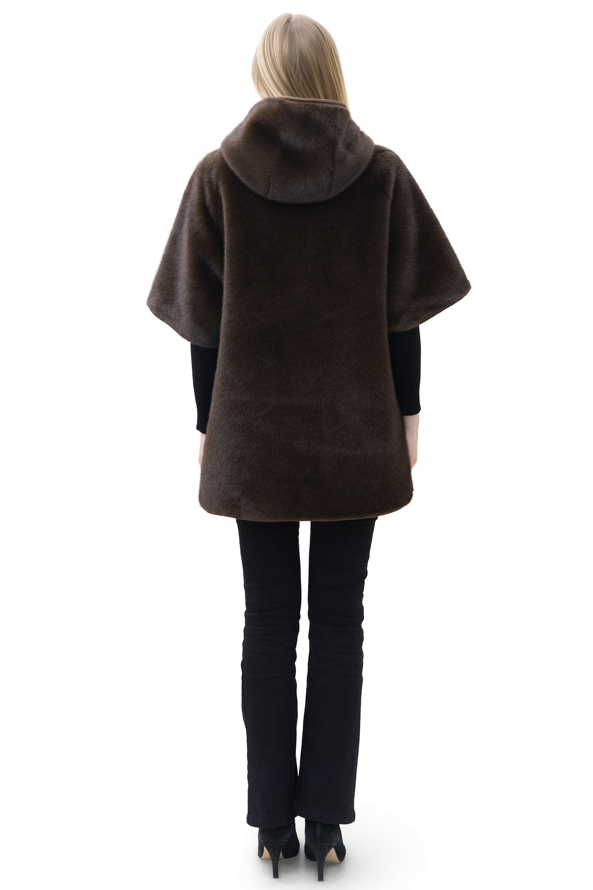 Paros- Reversible Faux Mink Hooded Jacket