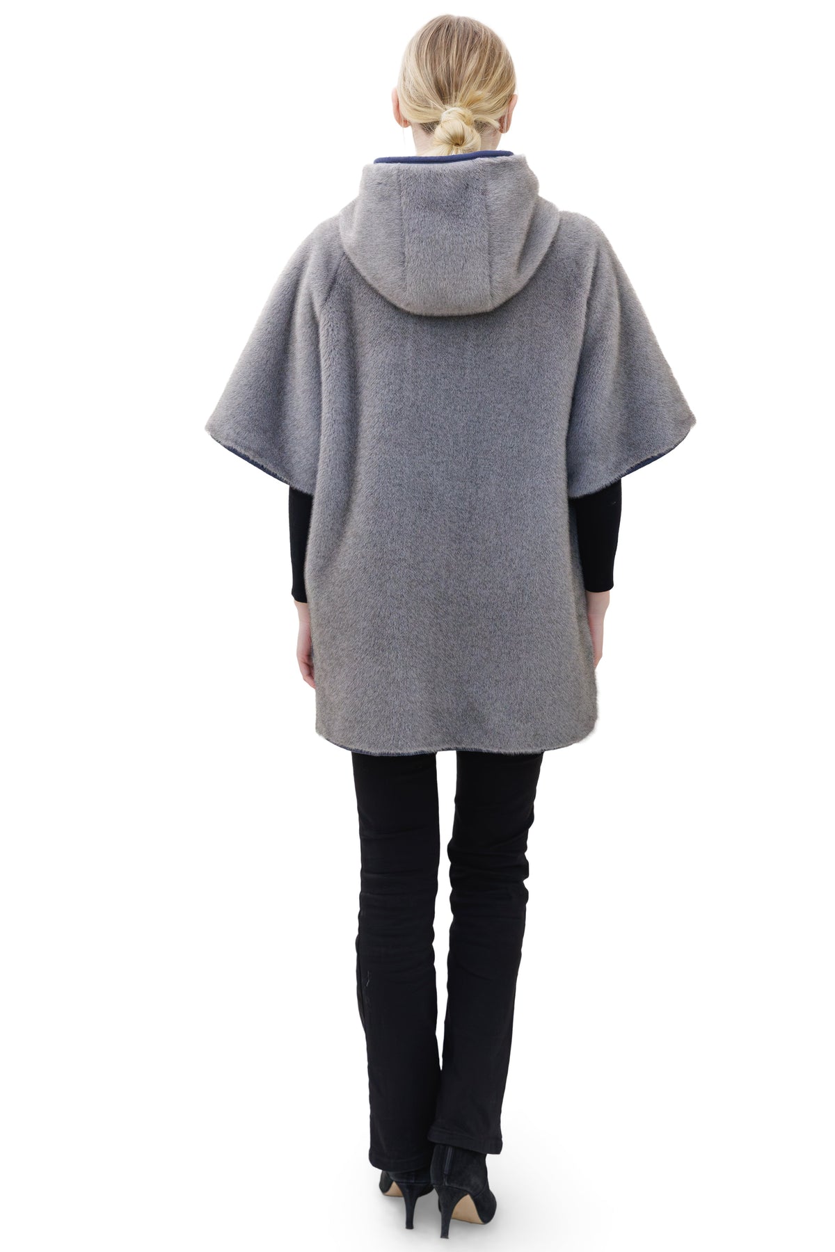 Paros- Reversible Faux Mink Hooded Jacket
