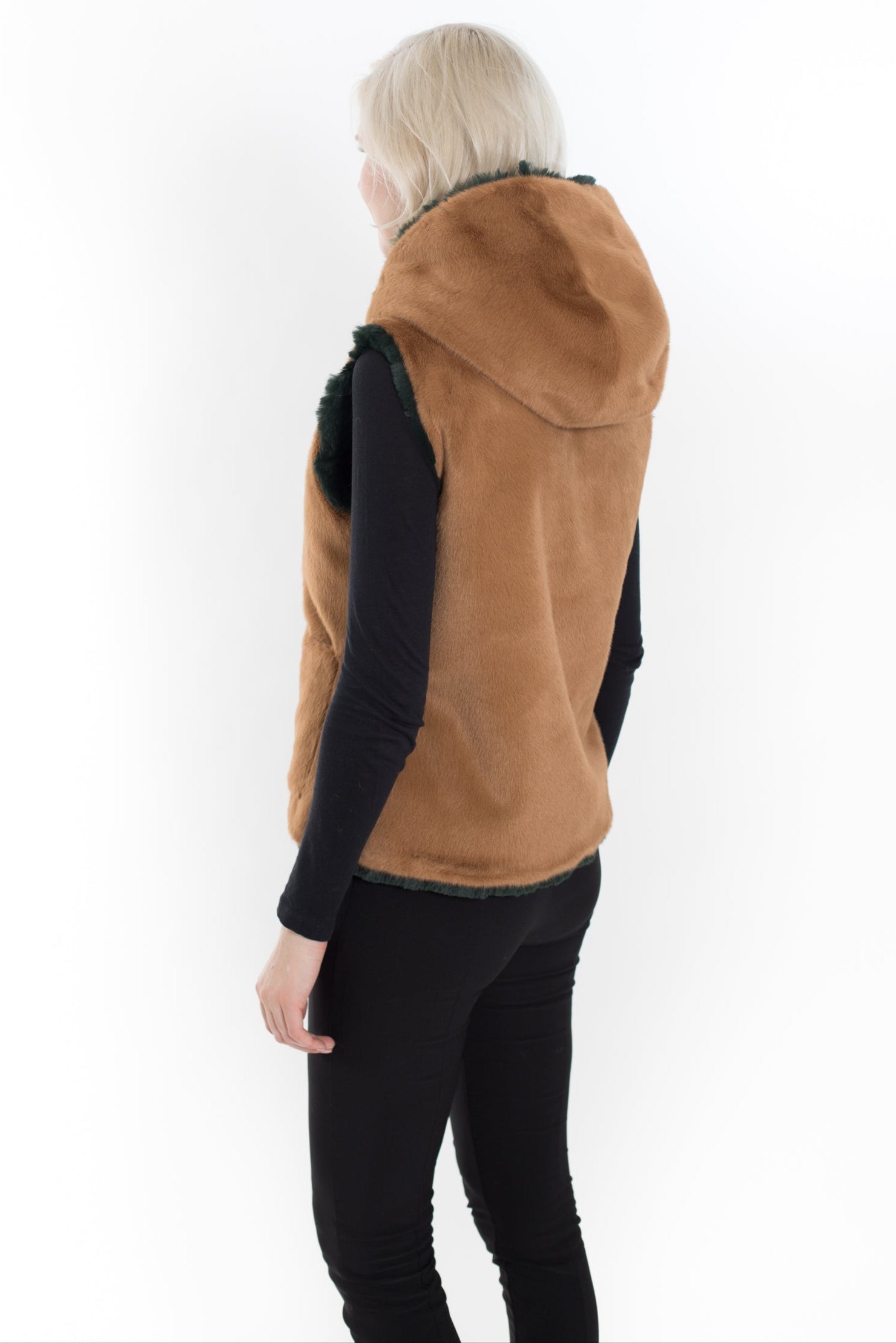 Reversible Plush Faux Fur Vest